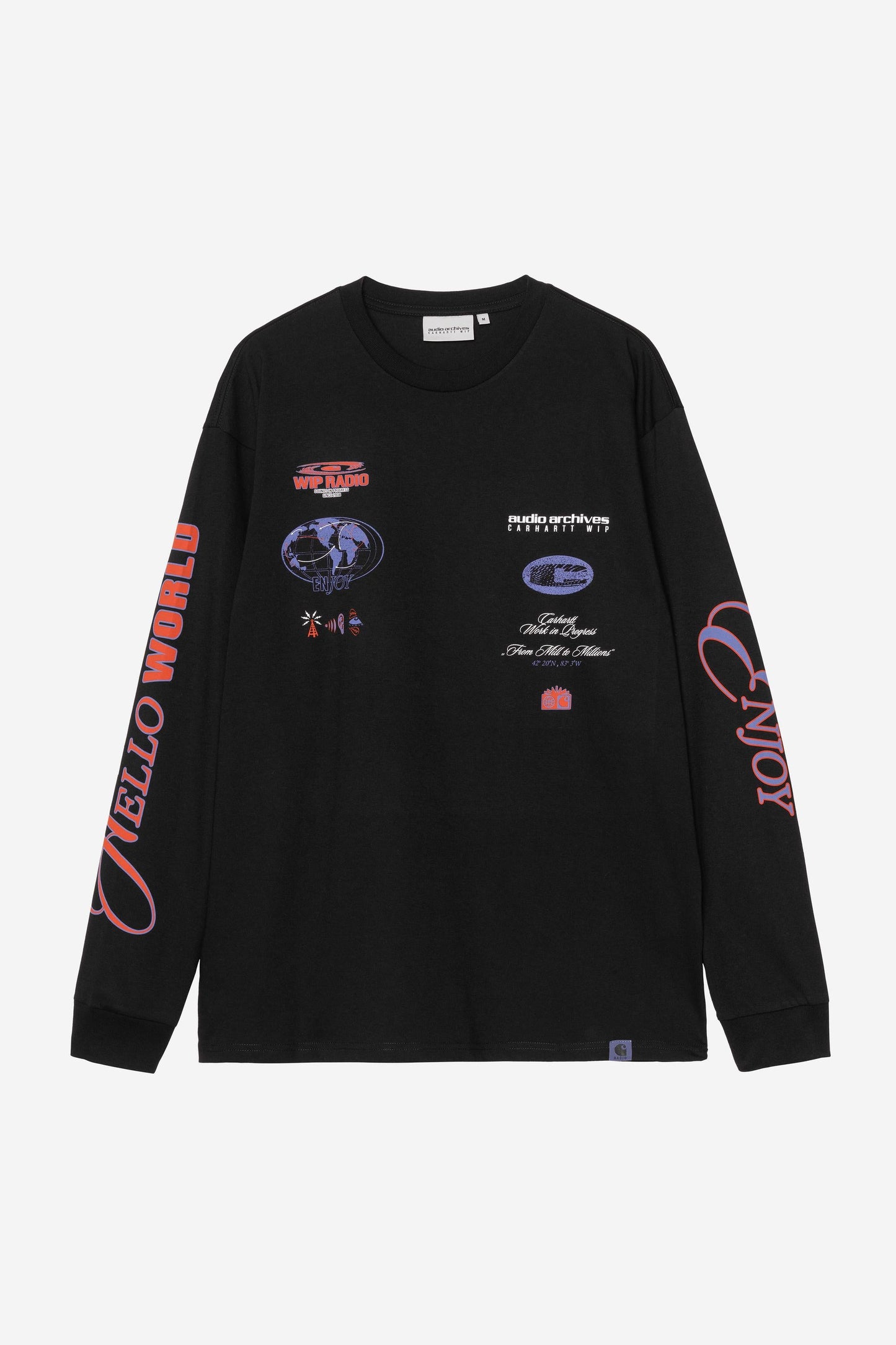 Audio Archives WIP Long Sleeve T-Shirt Black