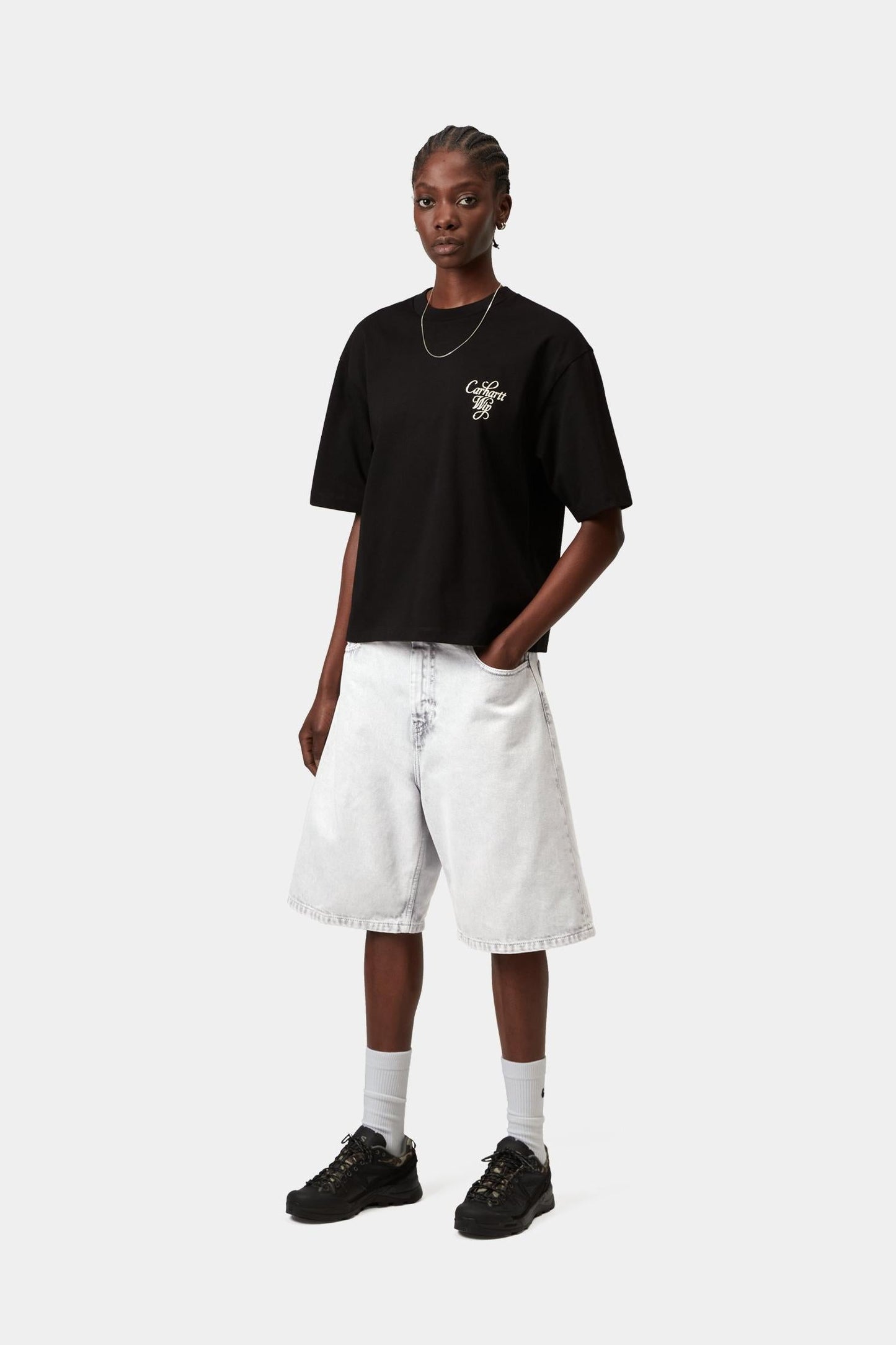 Brandon Short - Color Denim  Black (Chalk Wash)