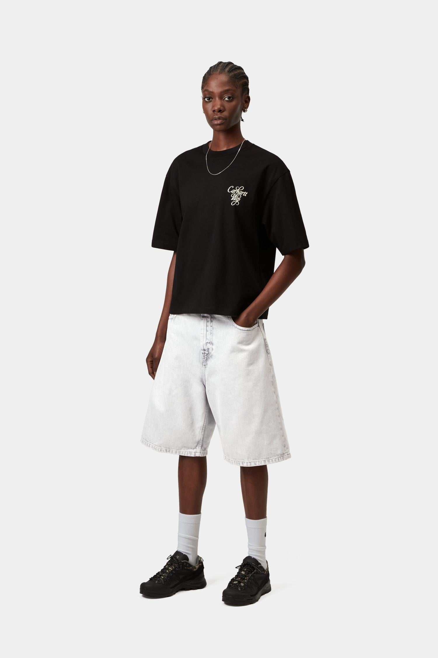 Brandon Short - Color Denim  Black (Chalk Wash)