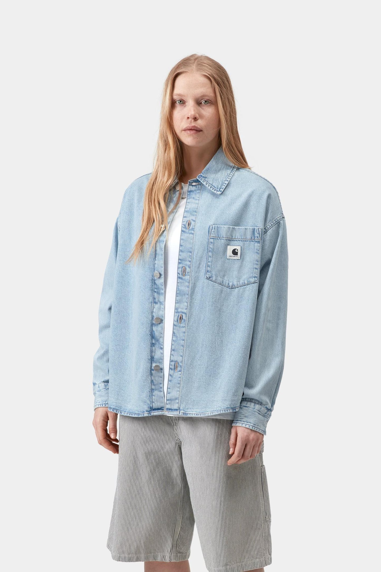 Alta Shirt Jacket Blue (Stone Bleached)