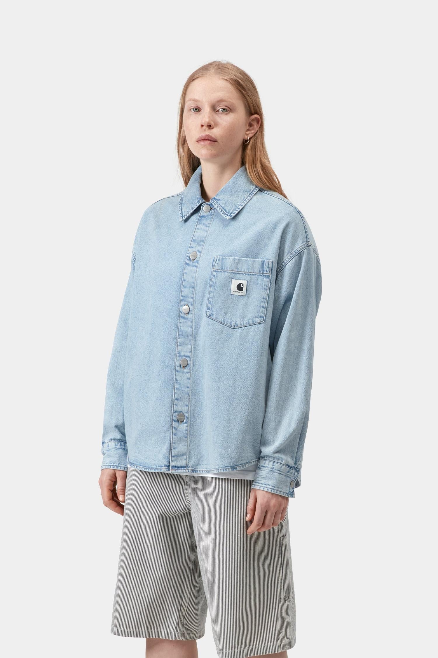 Alta Shirt Jacket Blue (Stone Bleached)