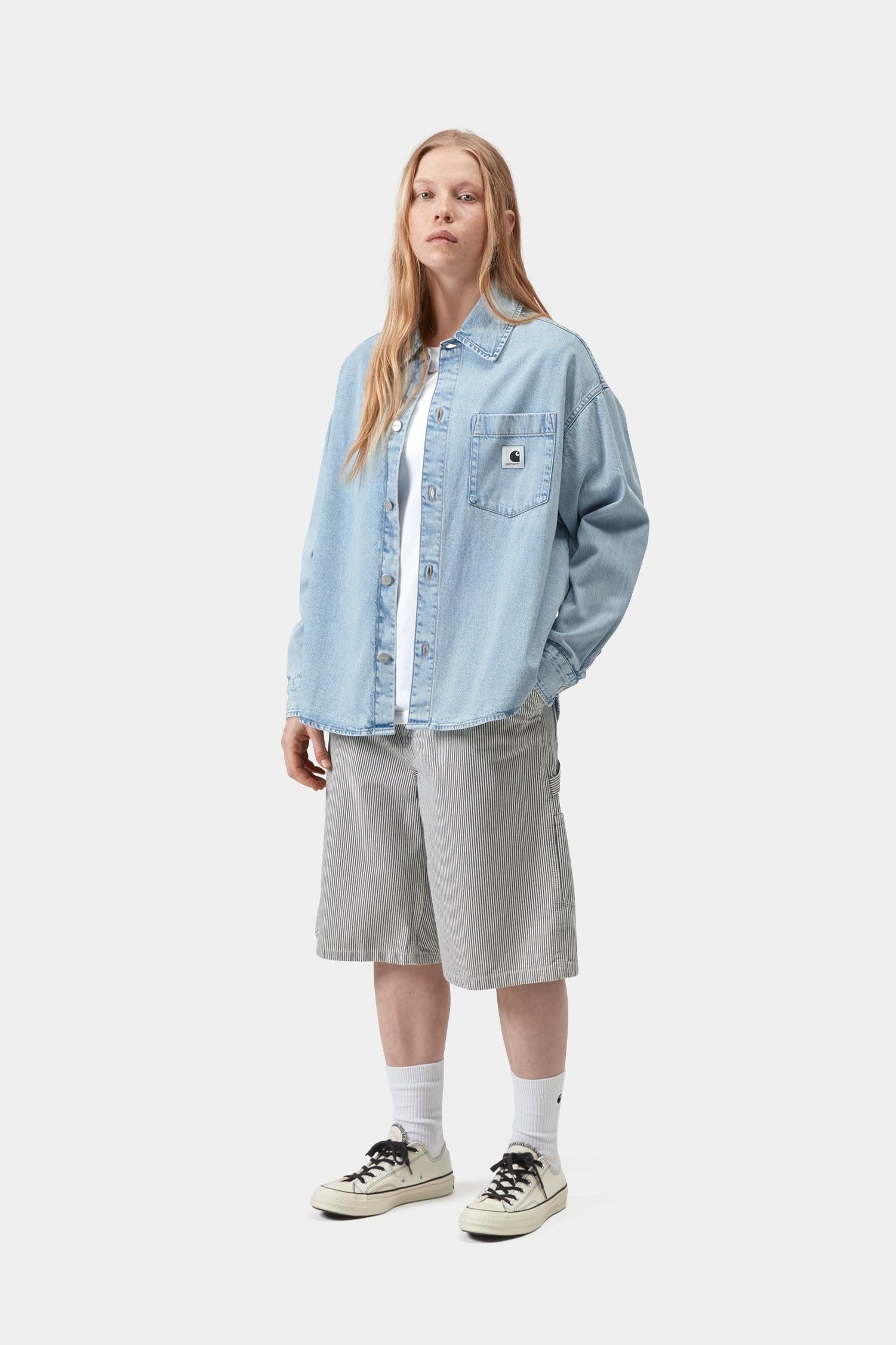 Alta Shirt Jacket Blue (Stone Bleached)