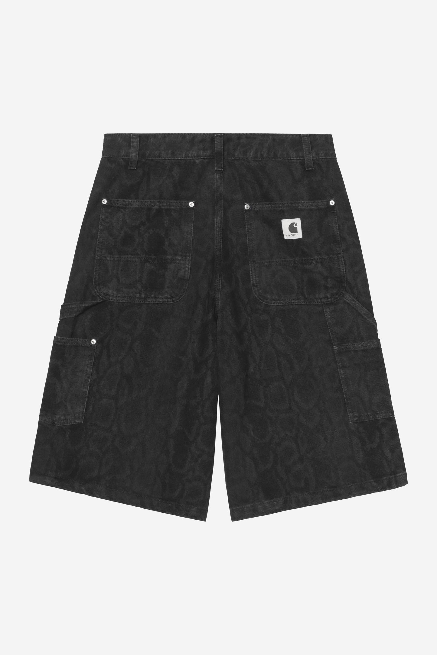 Snake Nixon Double Knee Short Black Snake Camo (Heavy Stone Wash)