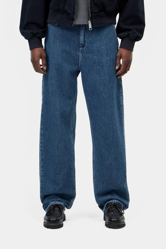 Pierce Pant Straight Blue (Stone Washed)