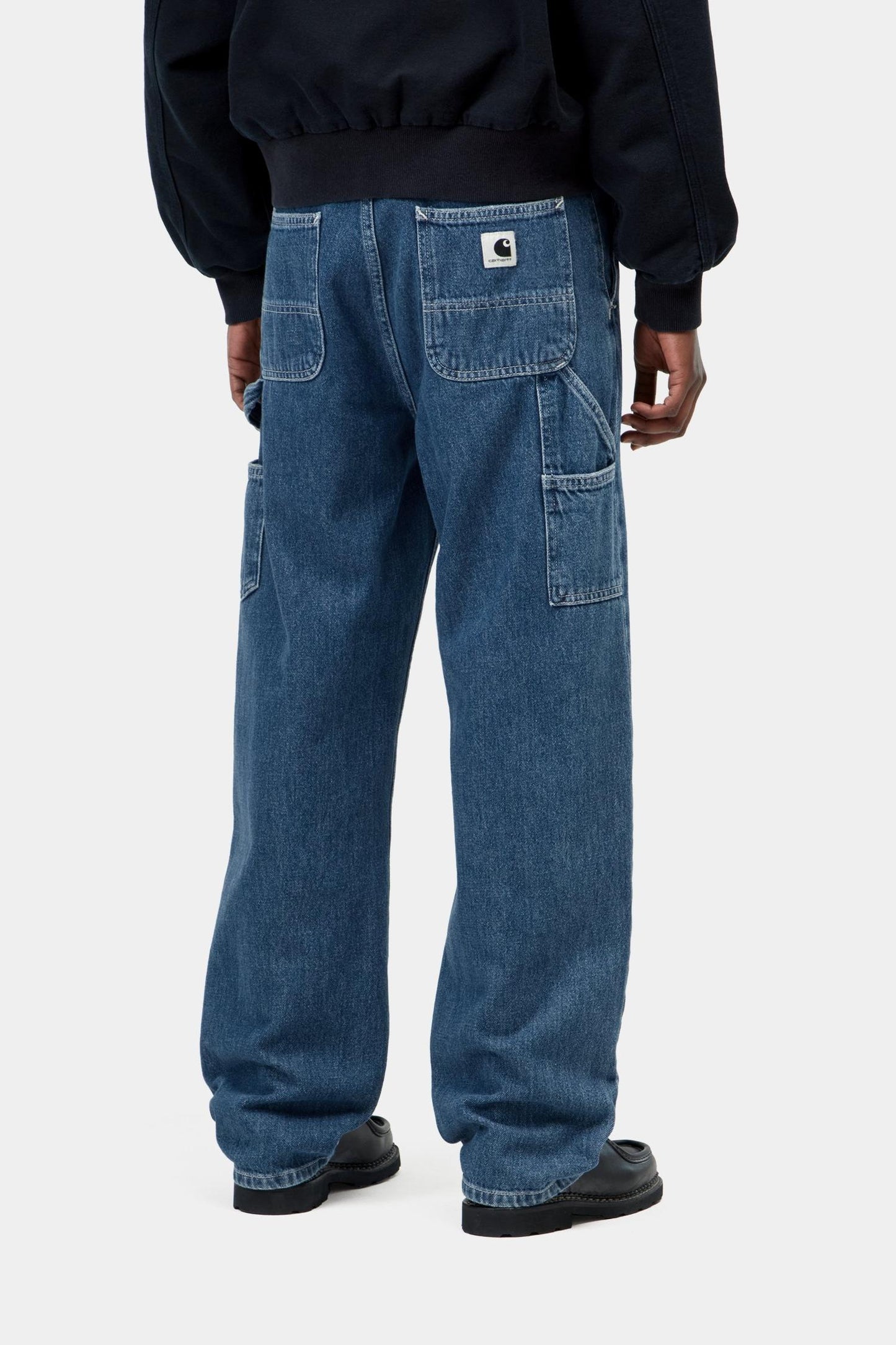 Pierce Pant Straight Blue (Stone Washed)