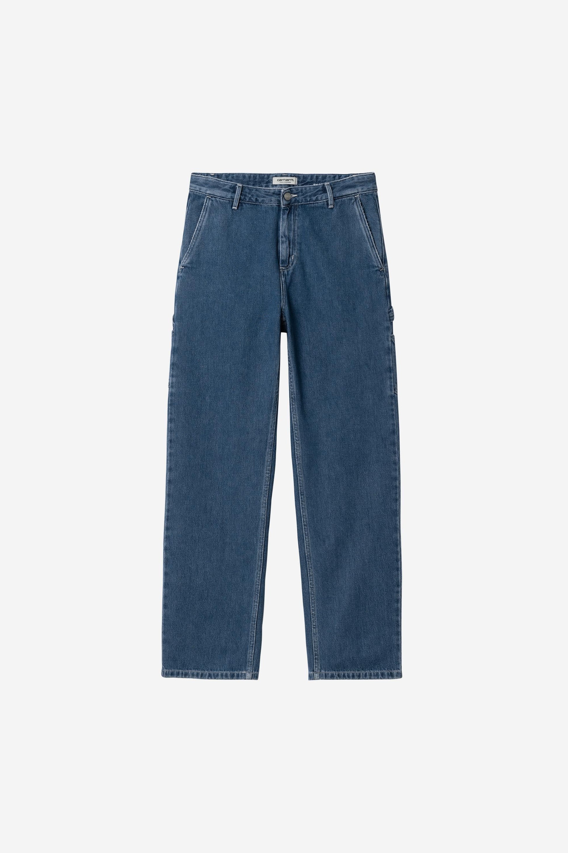Pierce Pant Straight Blue (Stone Washed)
