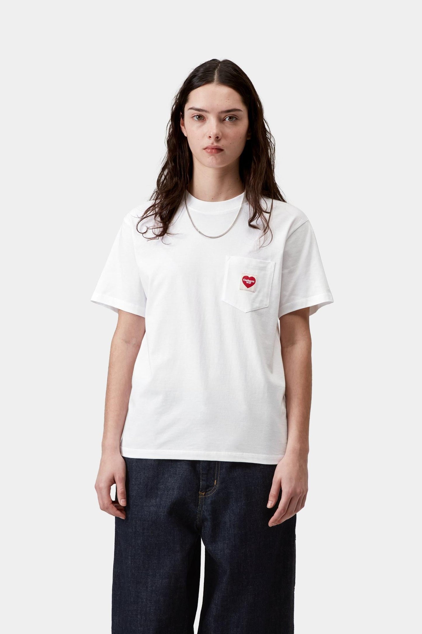 Pocket Heart T-Shirt White / Red