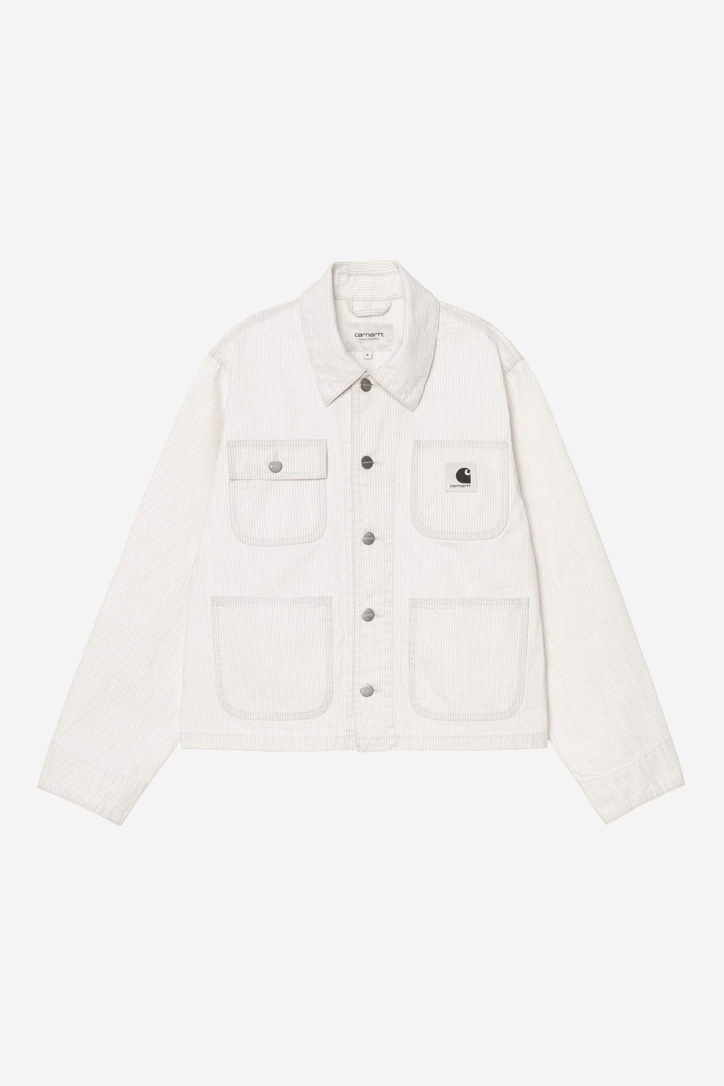 Mercer Stripe Chore Coat Graphite / Wax (Bleached)