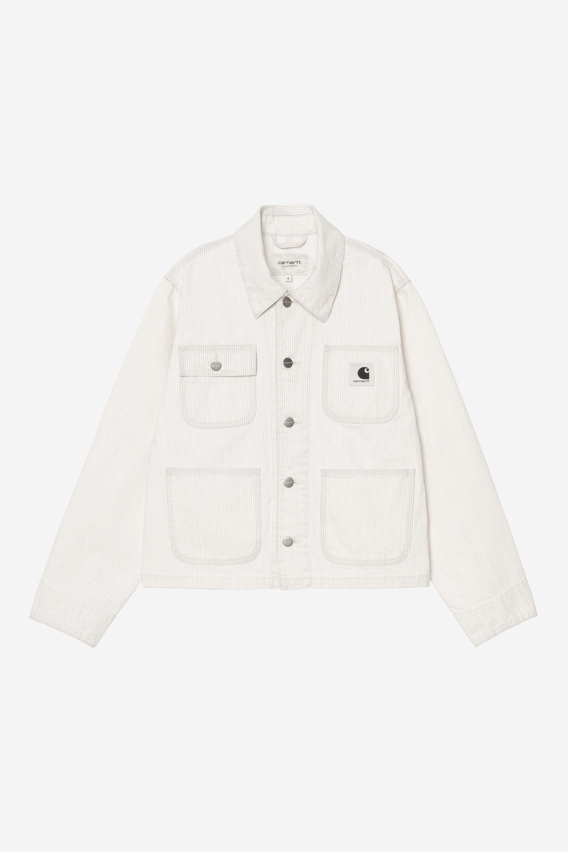 Mercer Stripe Chore Coat Graphite / Wax (Bleached)