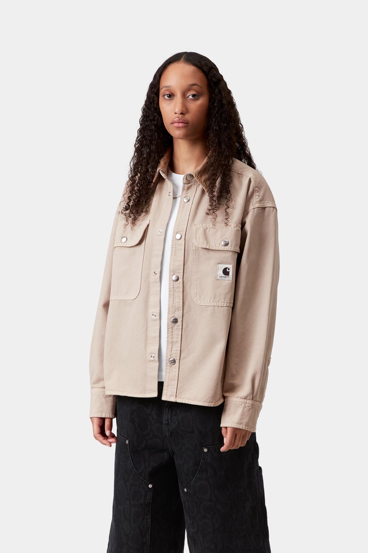 Prescott Shirt Jacket String / Leather (Garment Dyed)