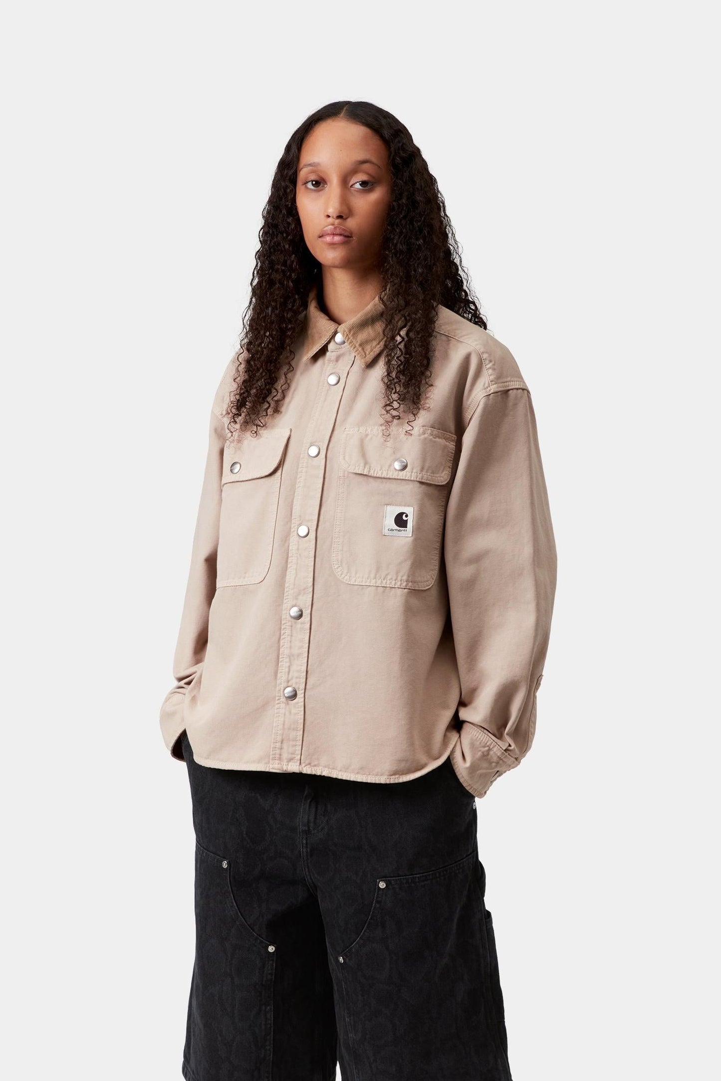 Prescott Shirt Jacket String / Leather (Garment Dyed)
