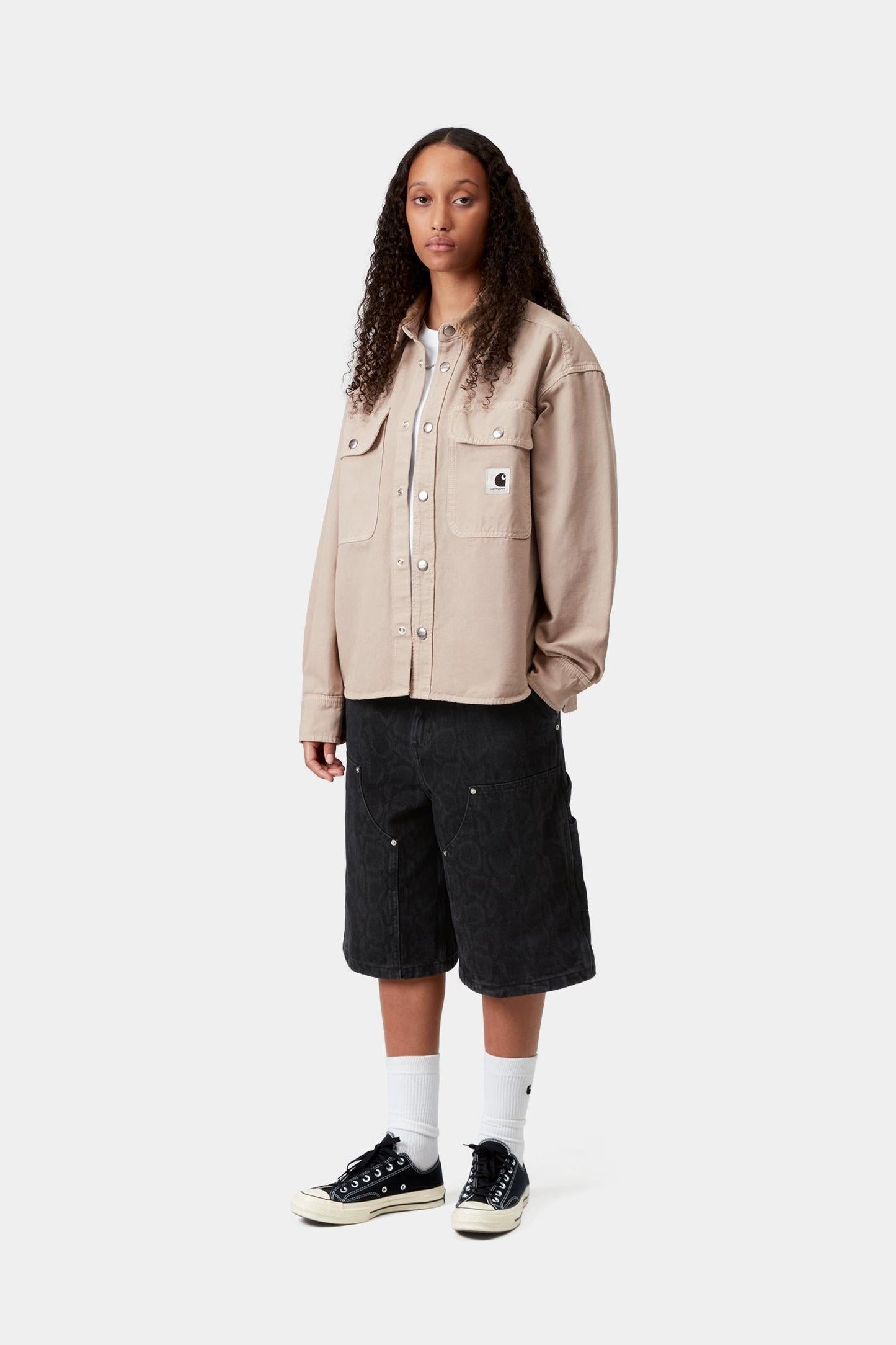 Prescott Shirt Jacket String / Leather (Garment Dyed)