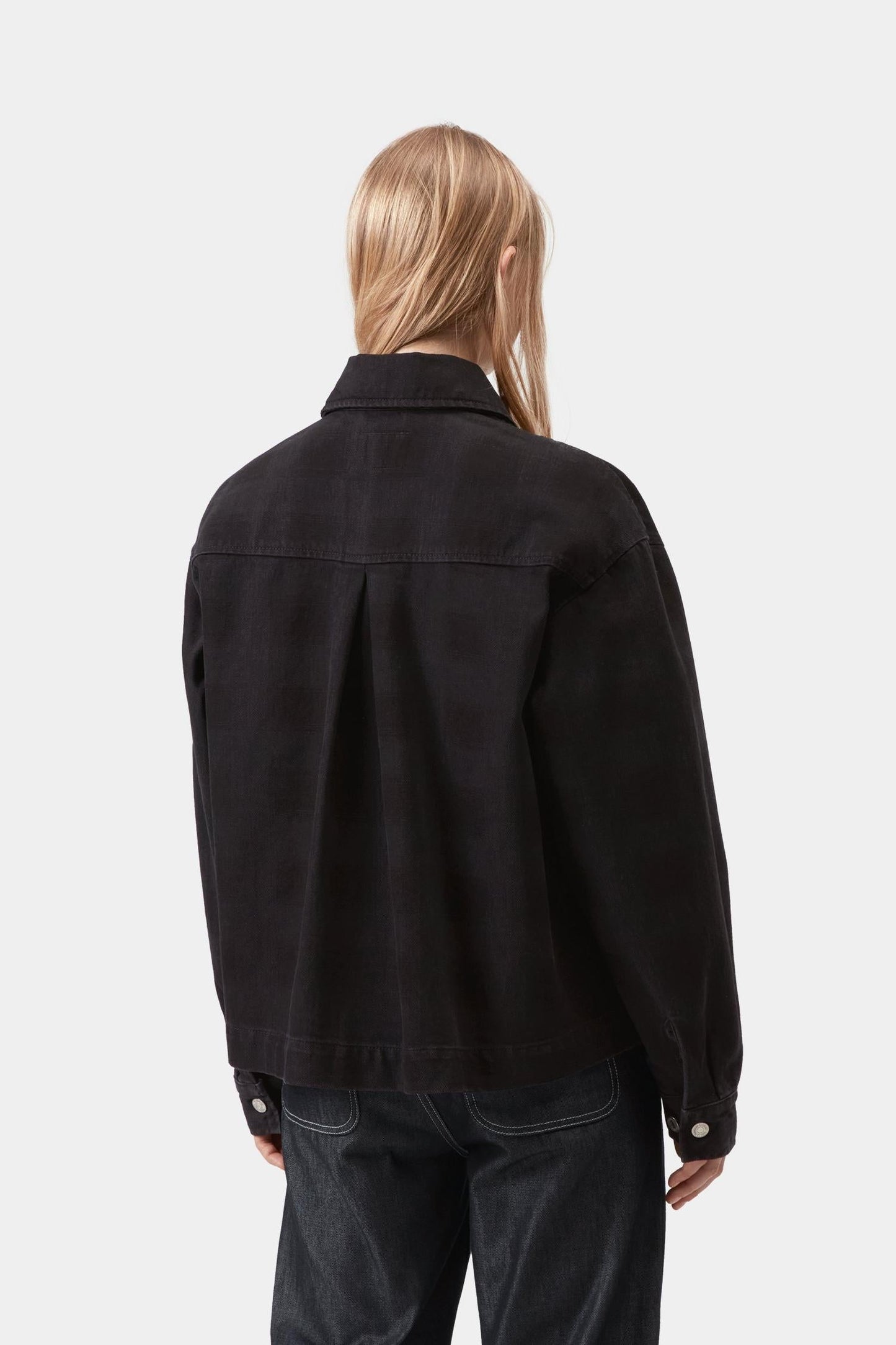 Everson Shirt Jacket Black (Stone Washed)