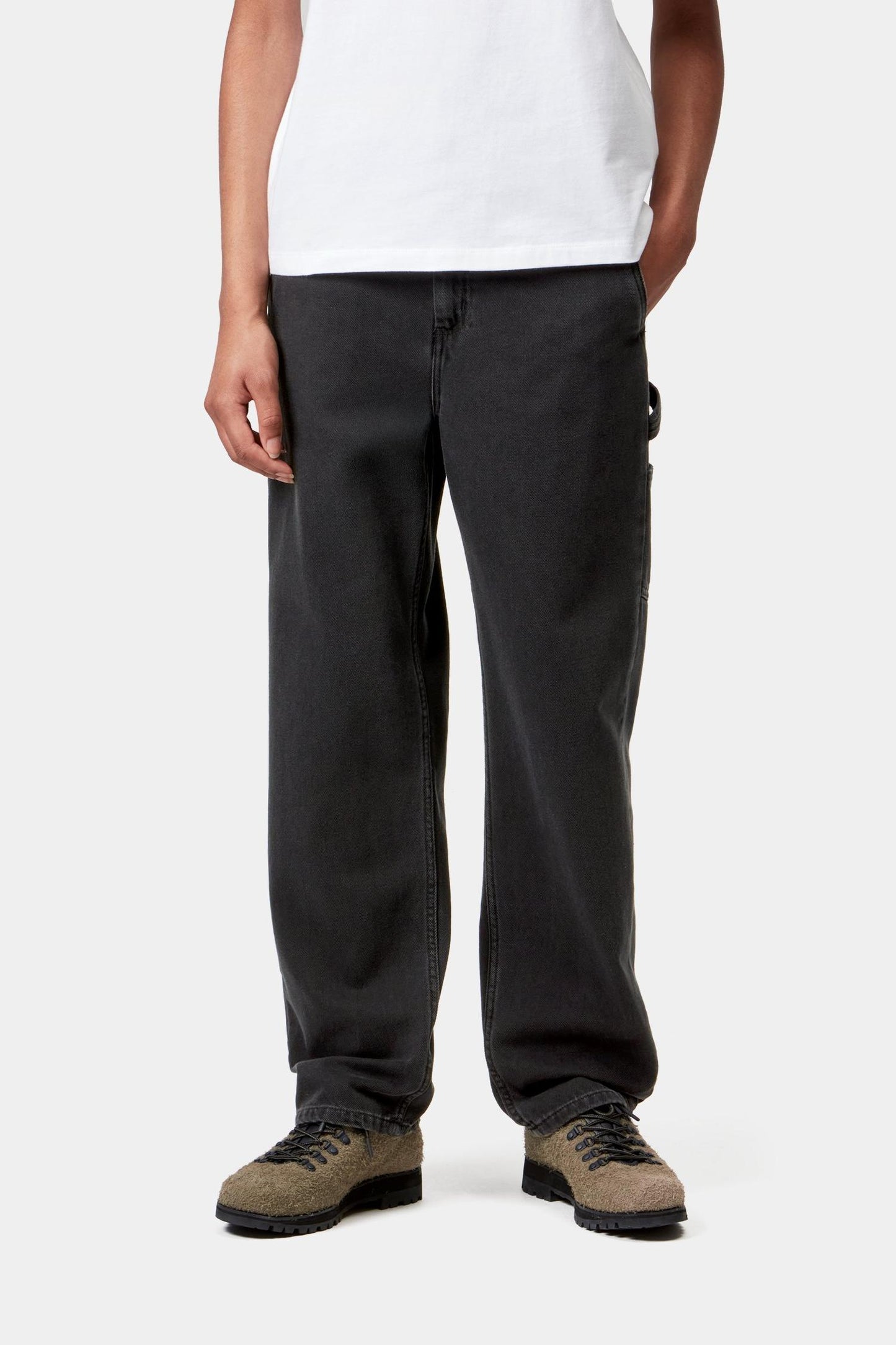 Pierce Pierce Pant Straight - Denim Black (Stone Washed)