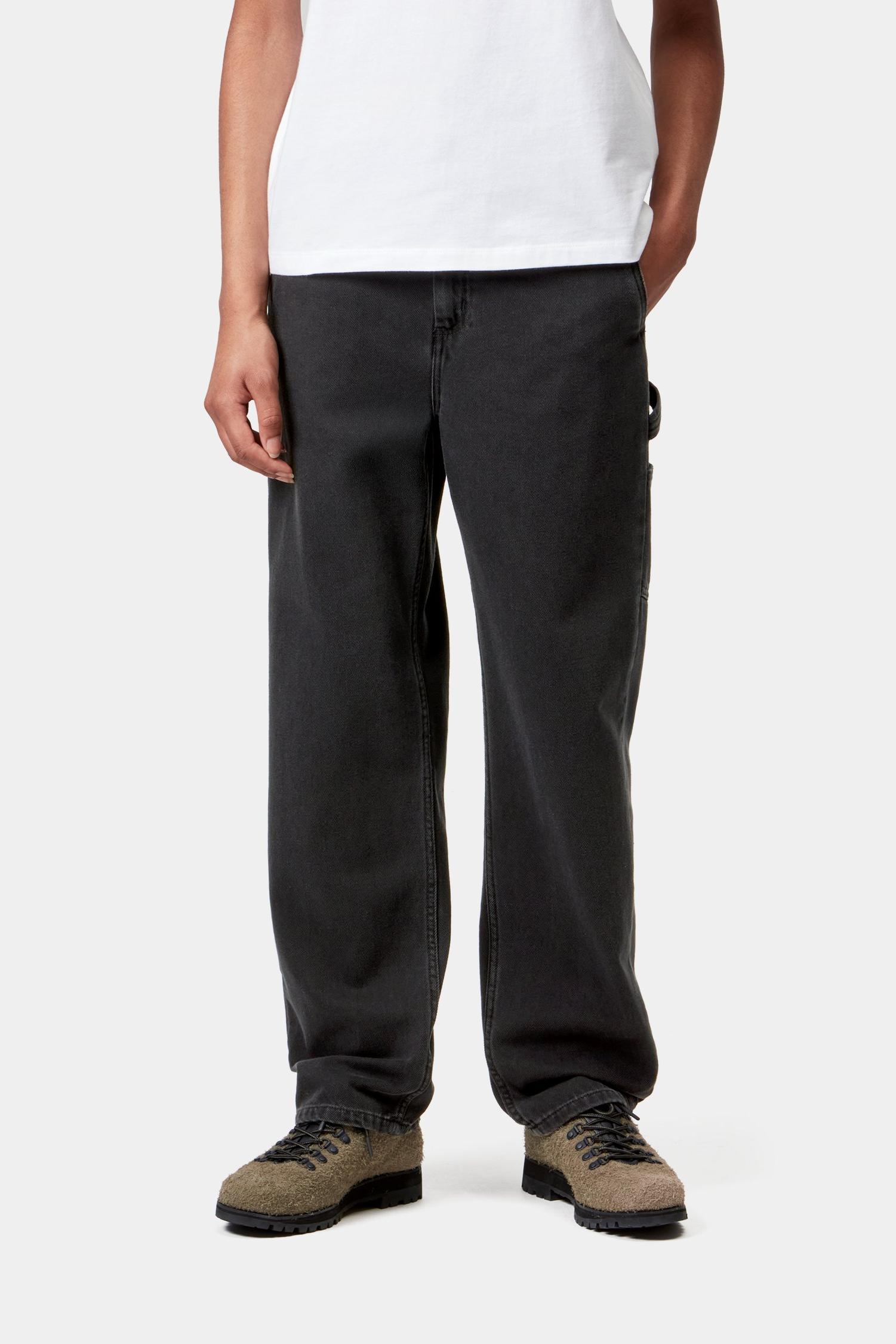 Pierce Pierce Pant Straight - Denim Black (Stone Washed)