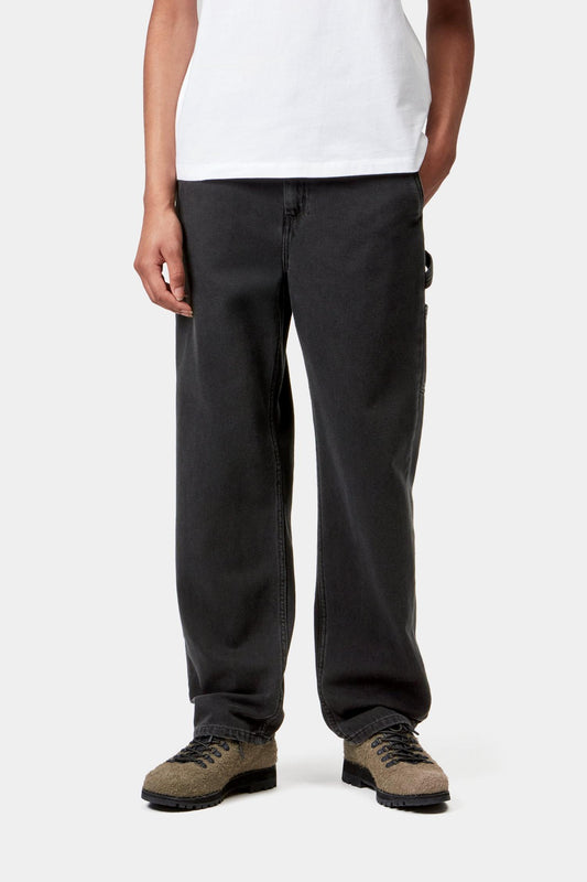 Pierce Pierce Pant Straight - Denim Black (Stone Washed)