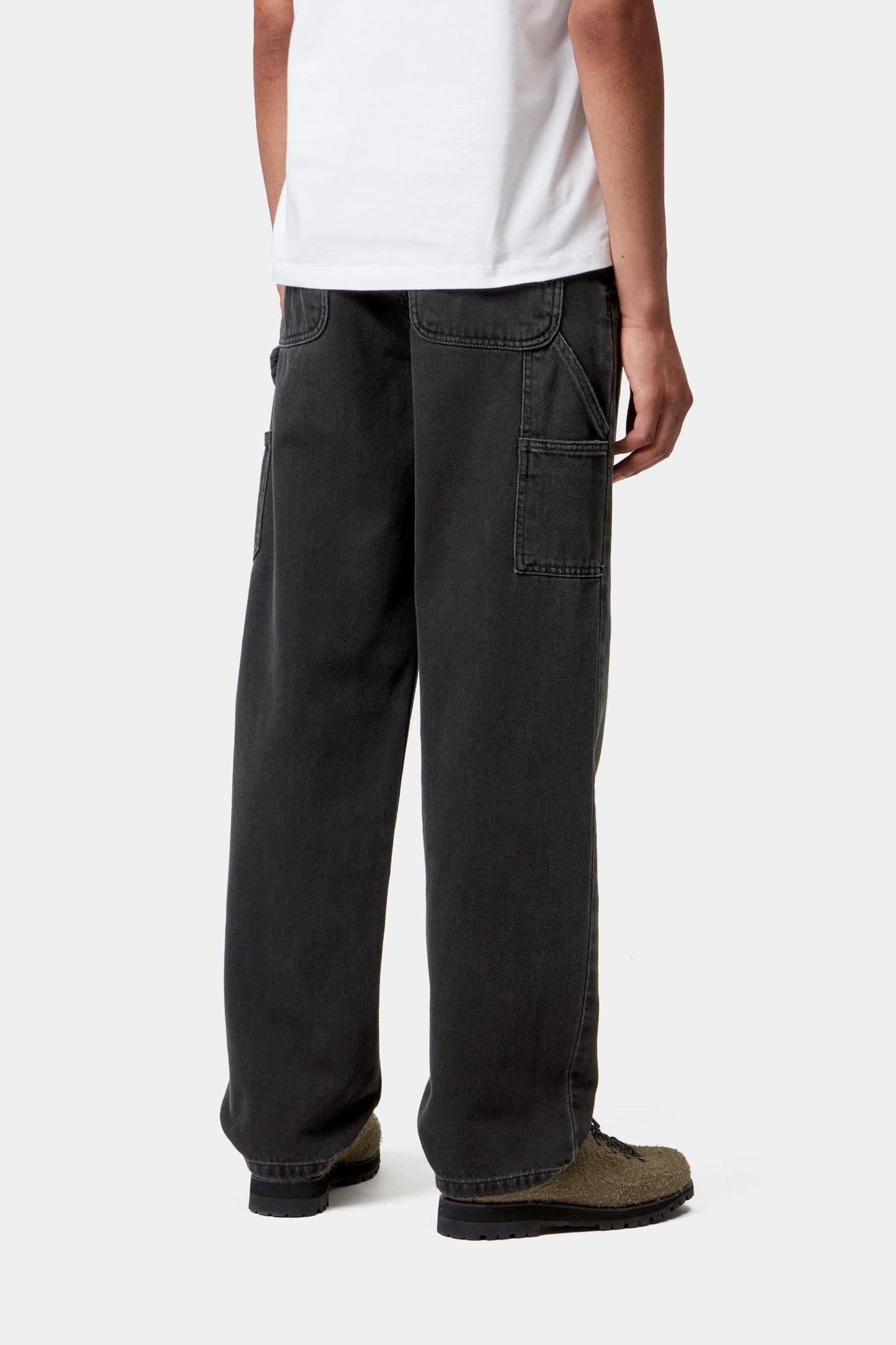 Pierce Pierce Pant Straight - Denim Black (Stone Washed)