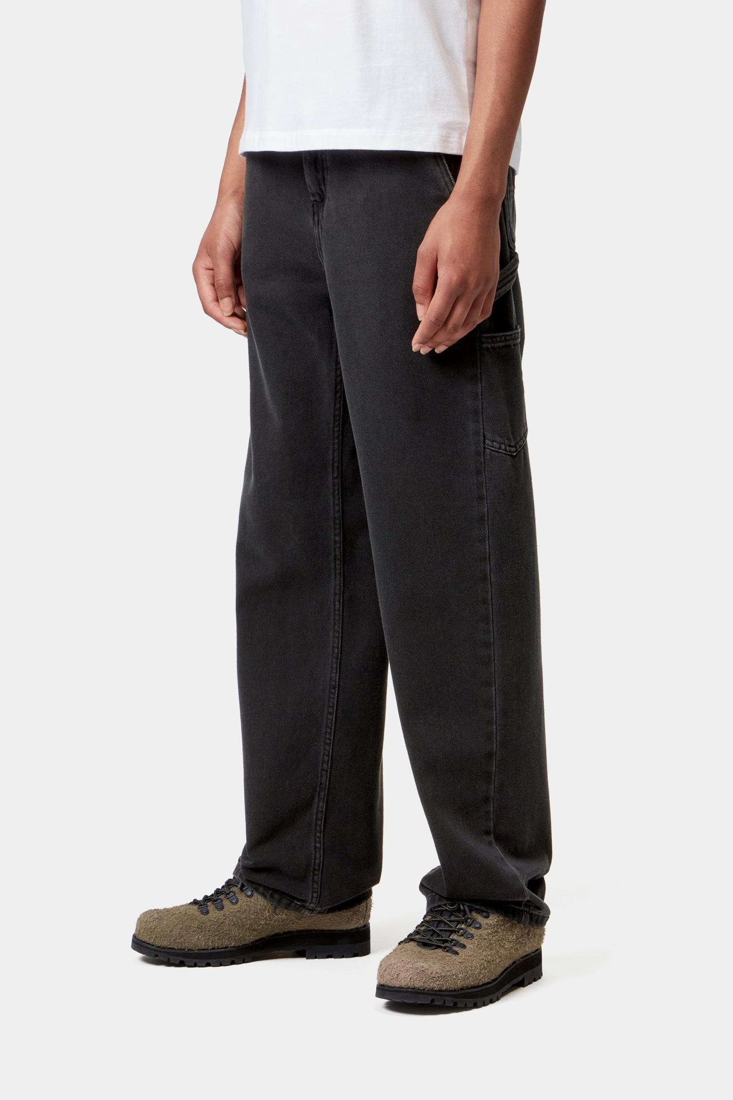 Pierce Pierce Pant Straight - Denim Black (Stone Washed)