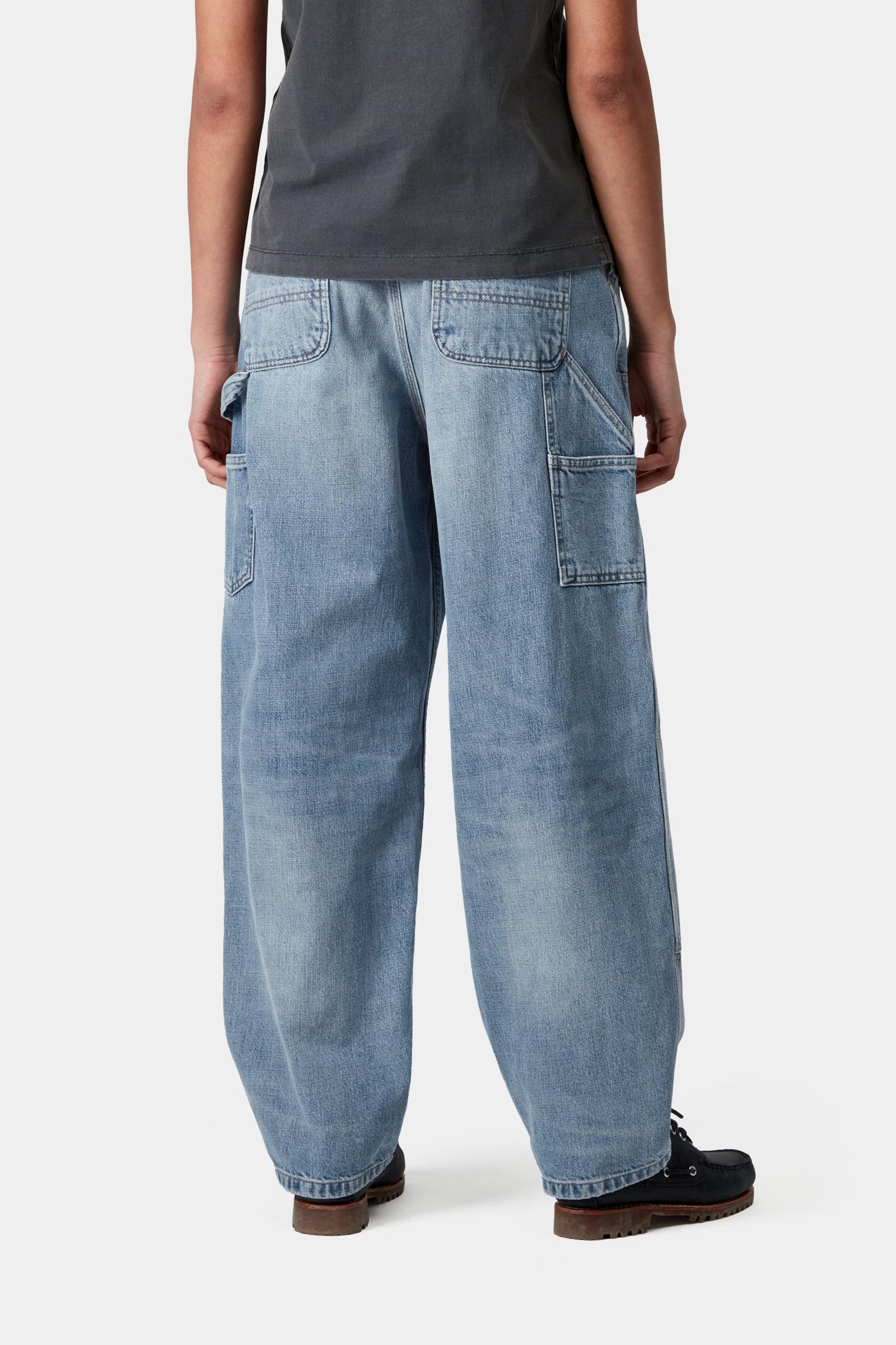 Women's Brandon Double Knee Pant Blue (Burst Washed)