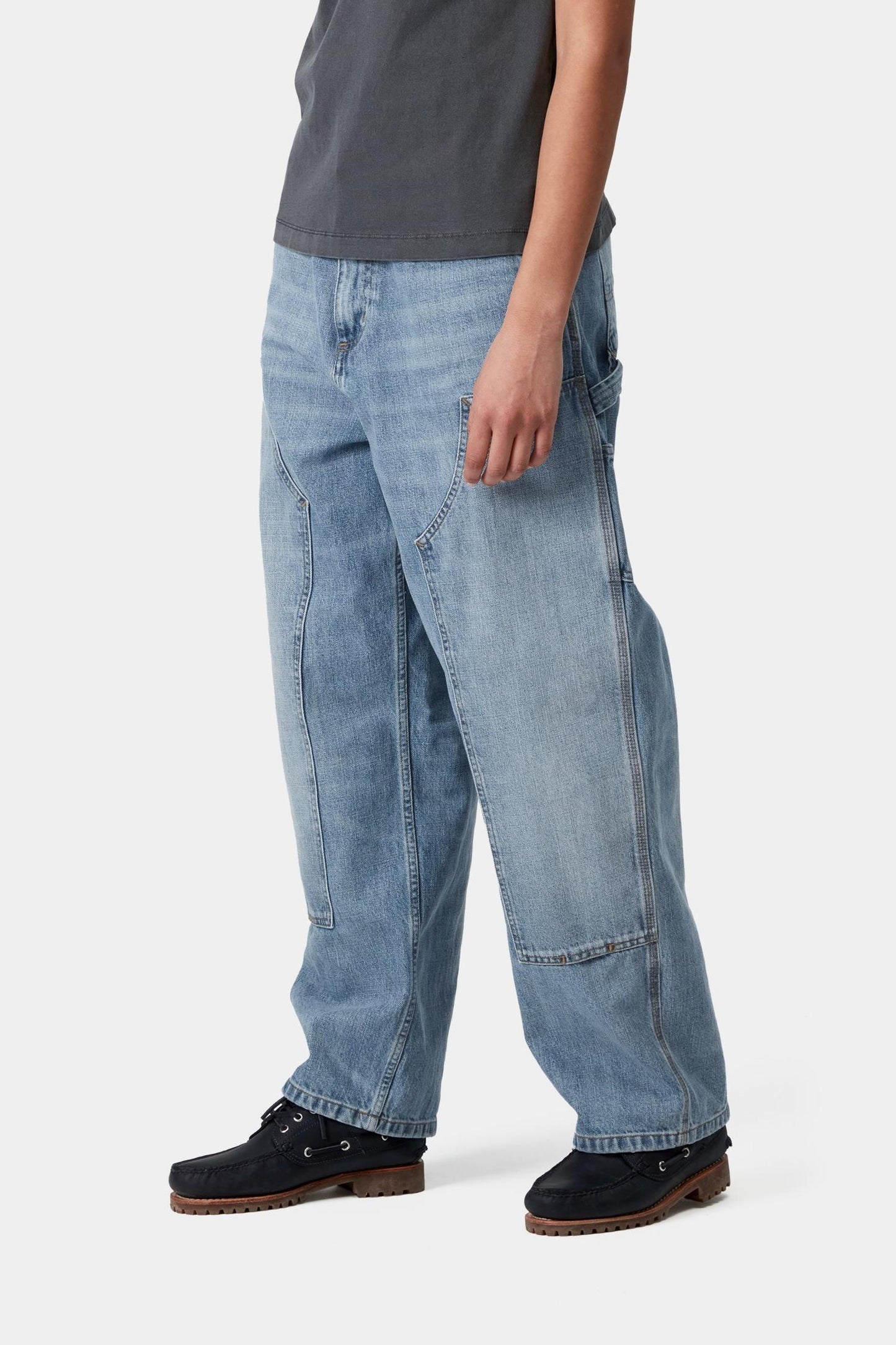 Women's Brandon Double Knee Pant Blue (Burst Washed)