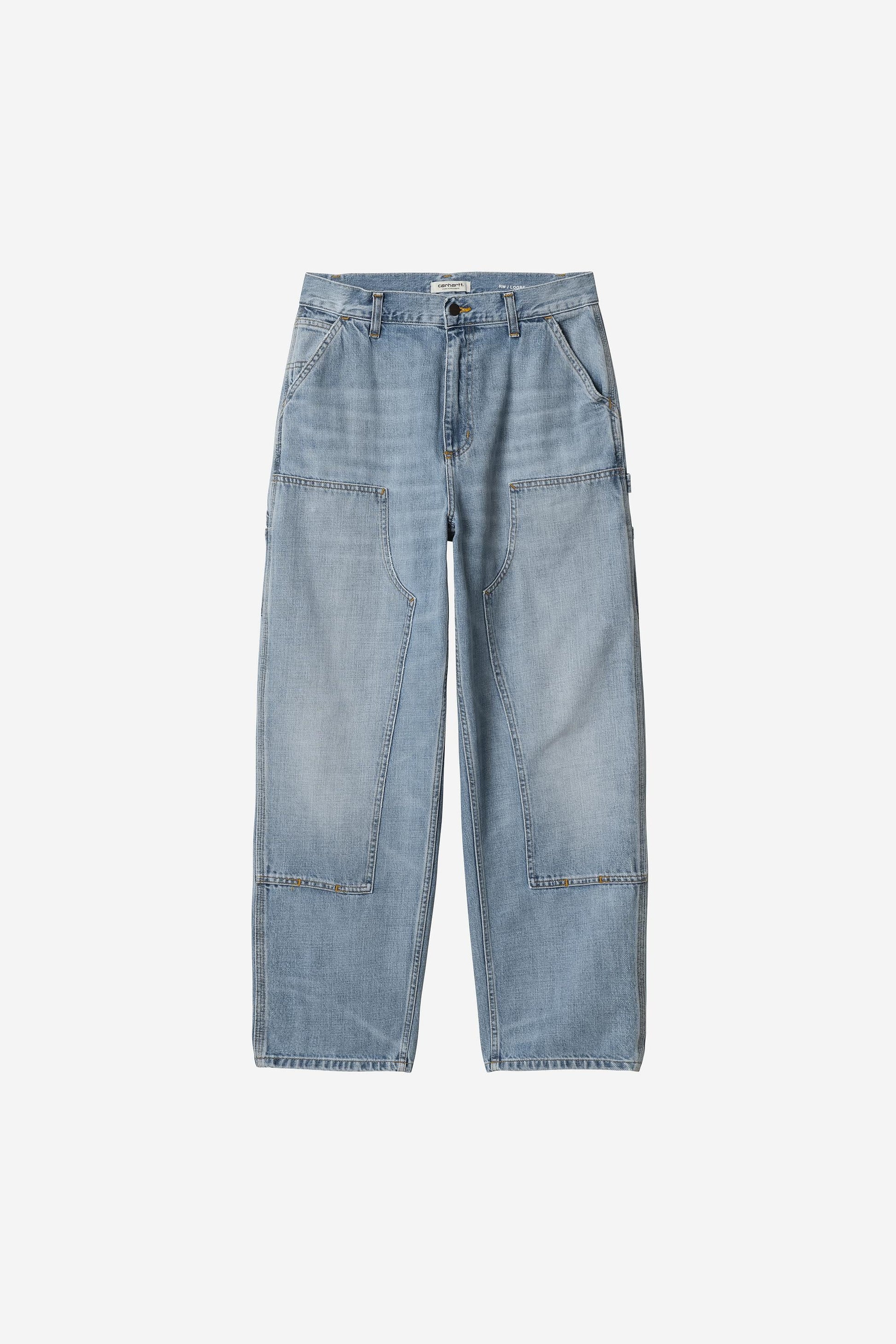 Women's Brandon Double Knee Pant Blue (Burst Washed)