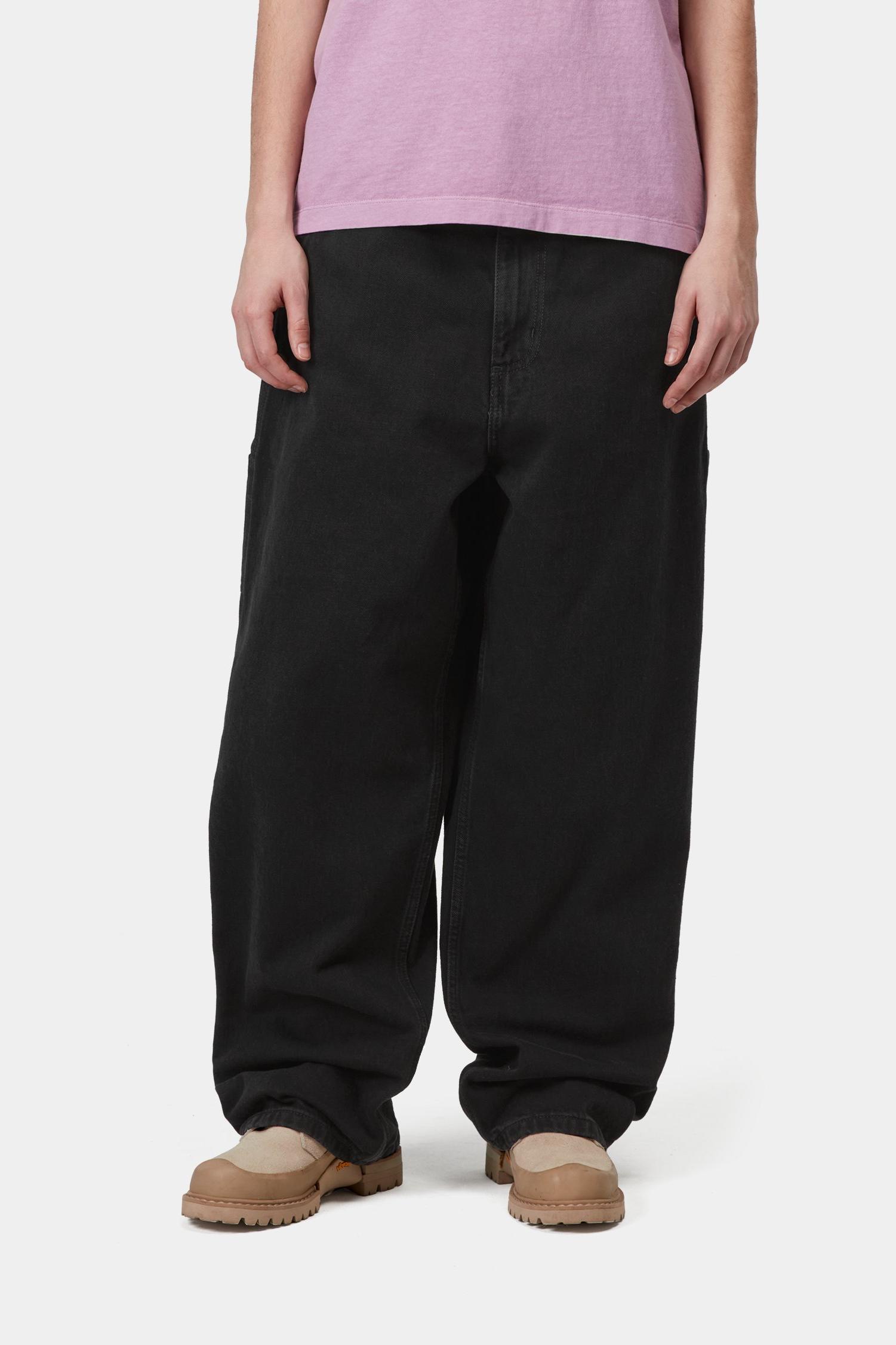Brandon Single Knee Pant Black (Stone Washed)