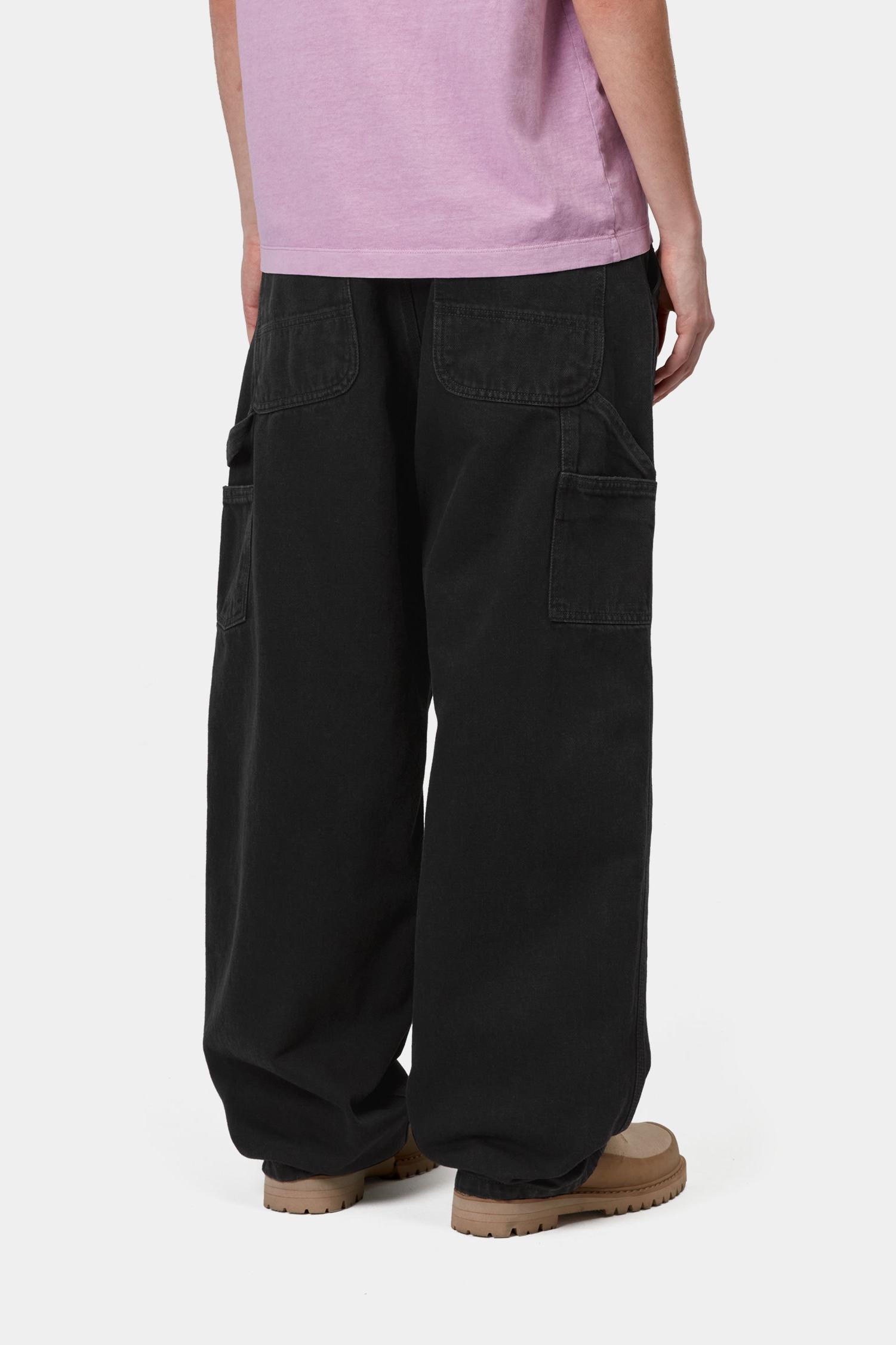 Brandon Single Knee Pant Black (Stone Washed)