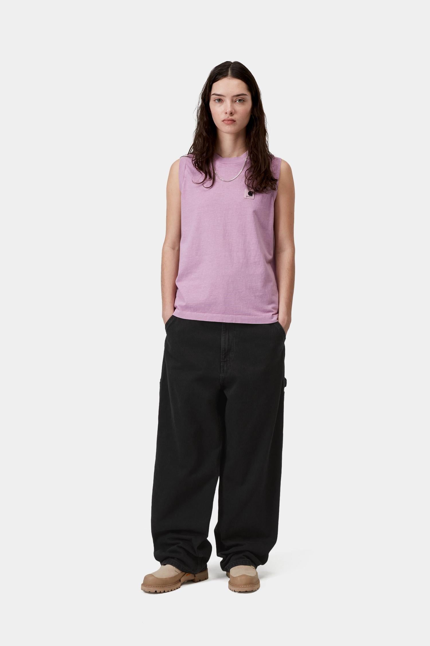 Brandon Single Knee Pant Black (Stone Washed)