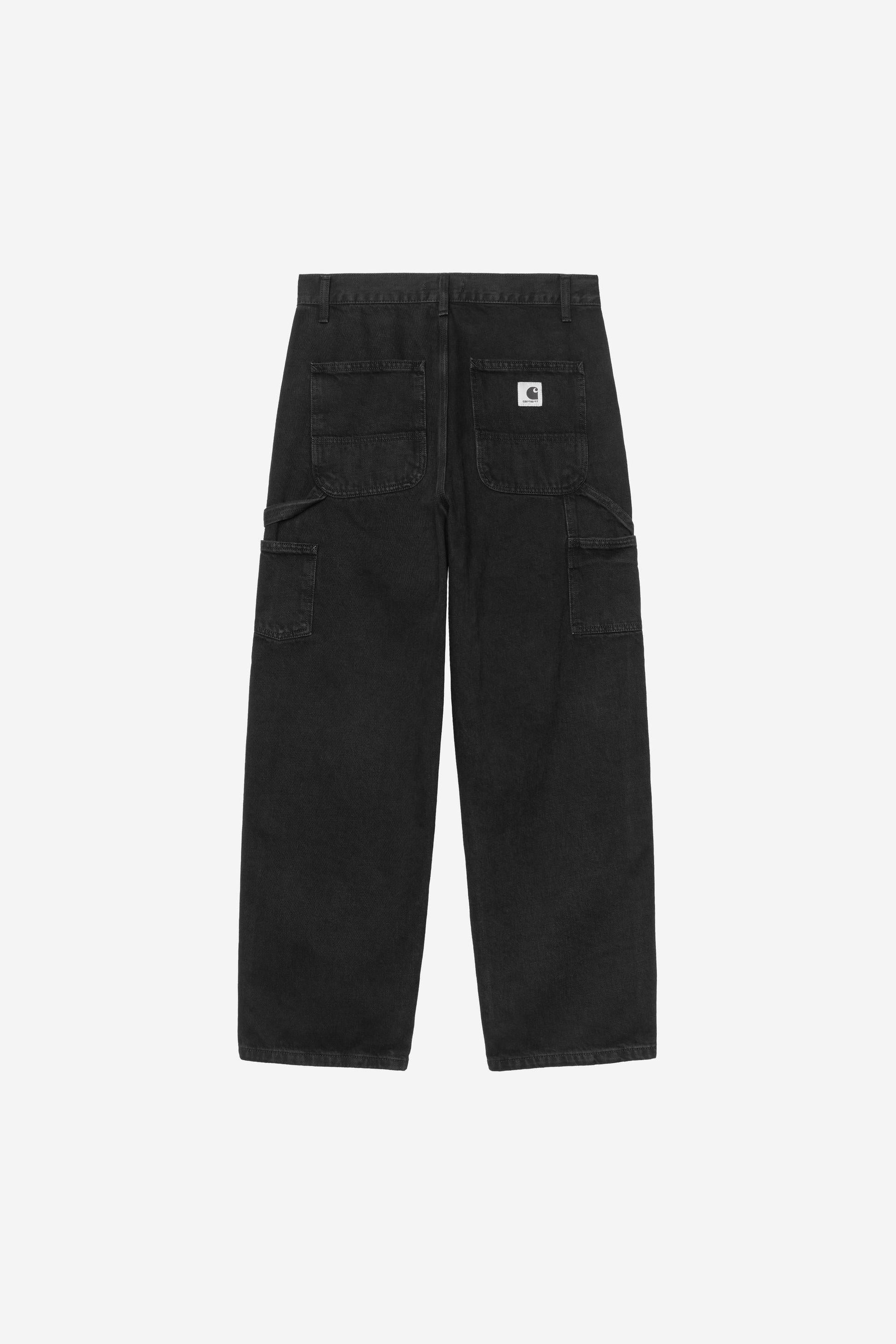 Brandon Single Knee Pant Black (Stone Washed)