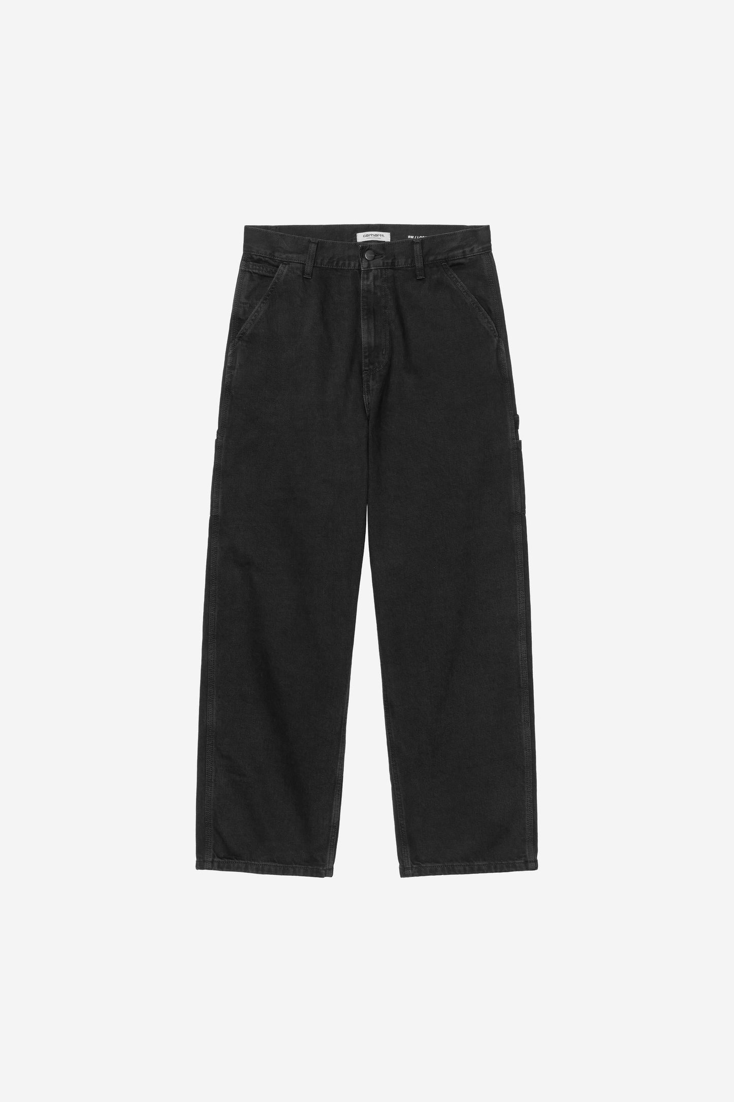 Brandon Single Knee Pant Black (Stone Washed)