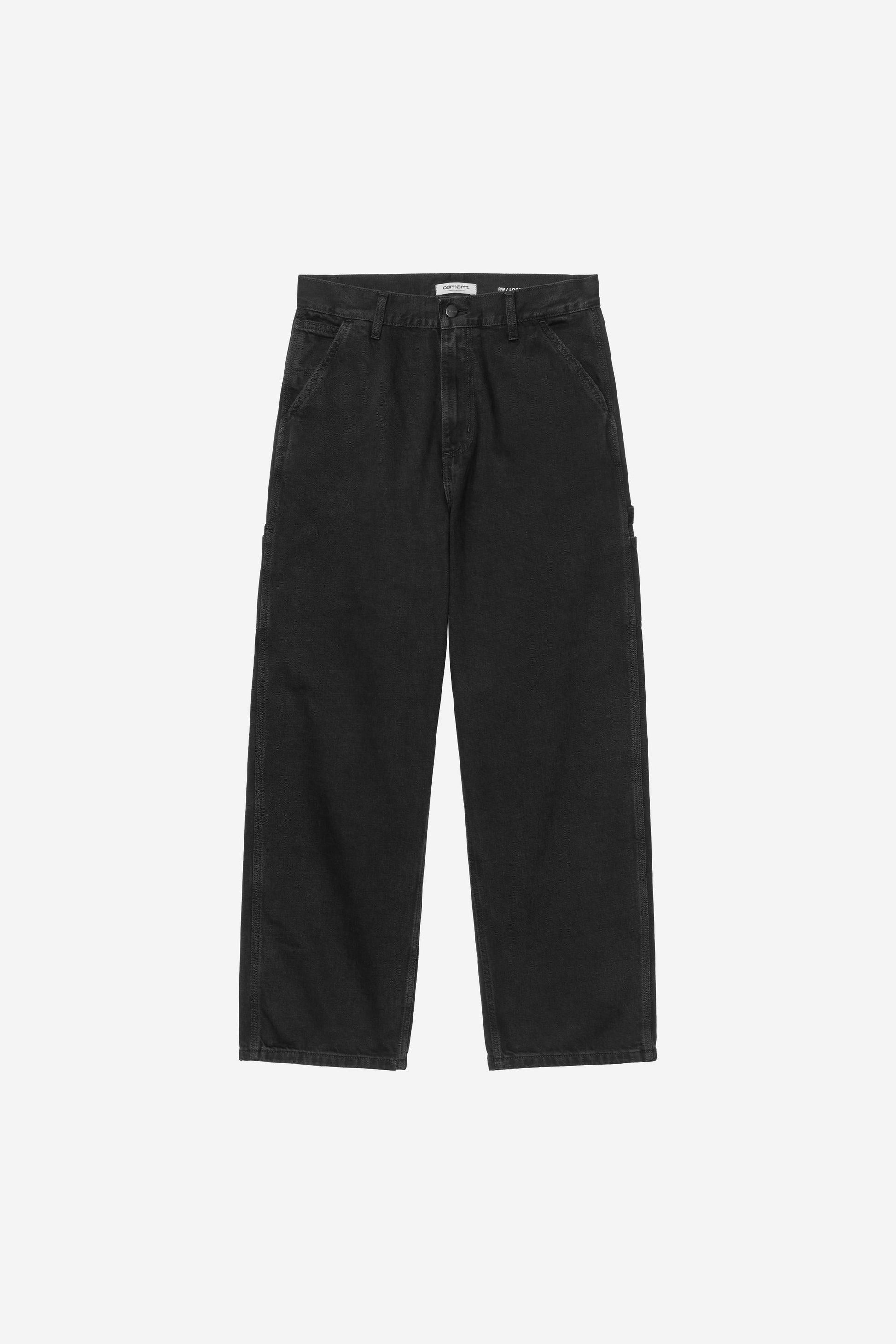Brandon Single Knee Pant Black (Stone Washed)