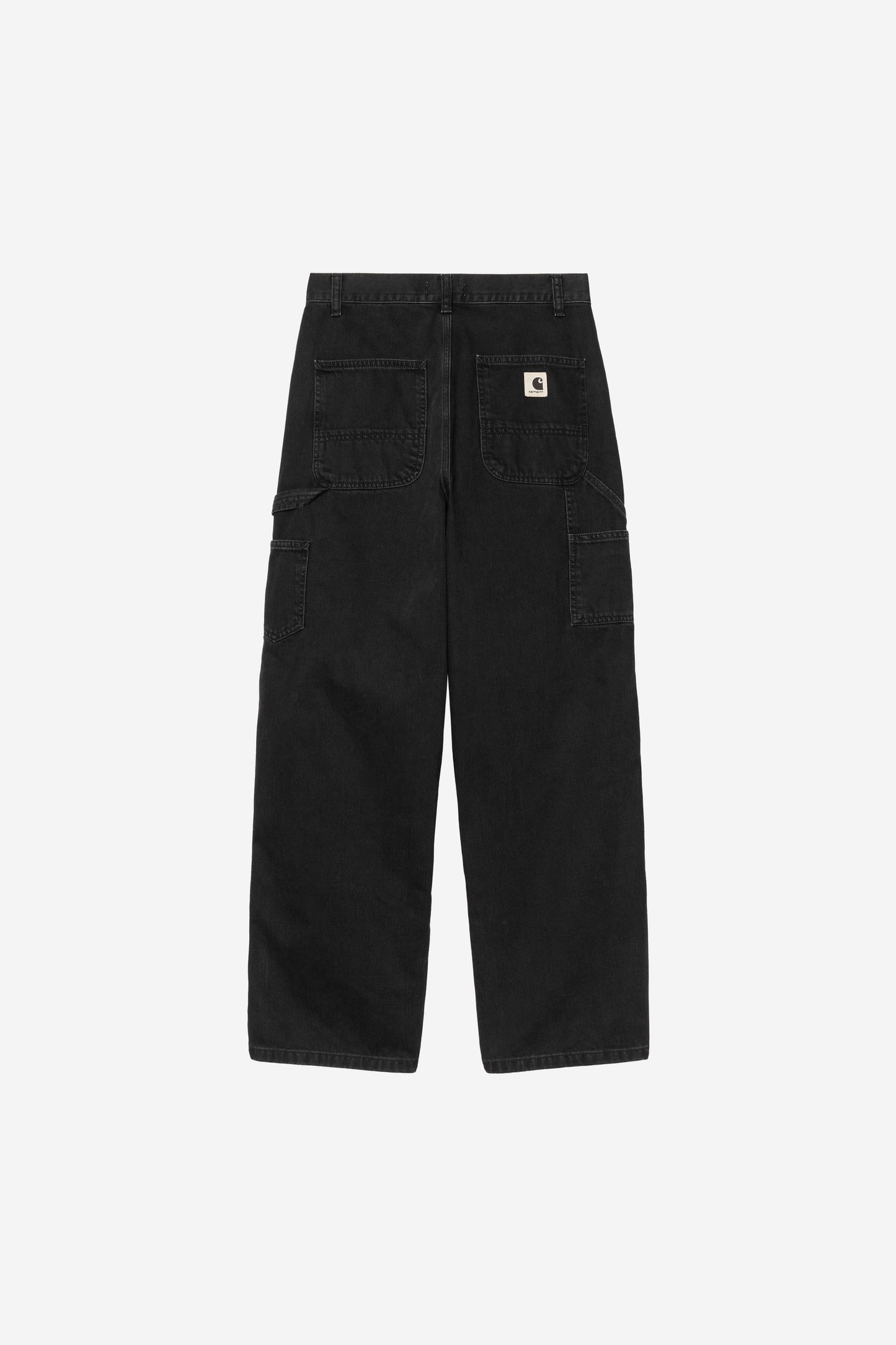 Brandon Double Knee Pant Black (Stone Washed)