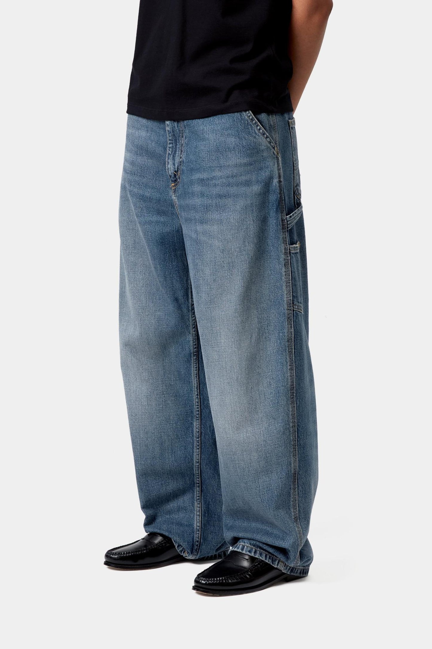 Brandon Single Knee Pant Blue (Dark Used Wash)