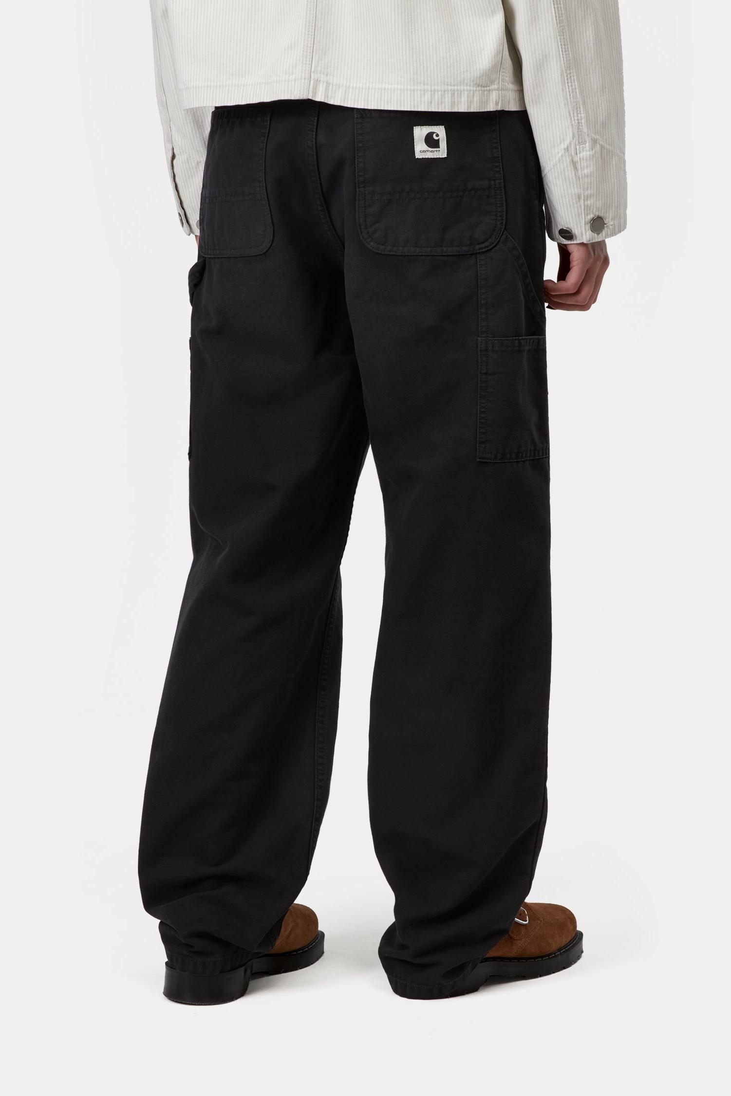 Pierce Pant Straight Black (Stone Canvas)