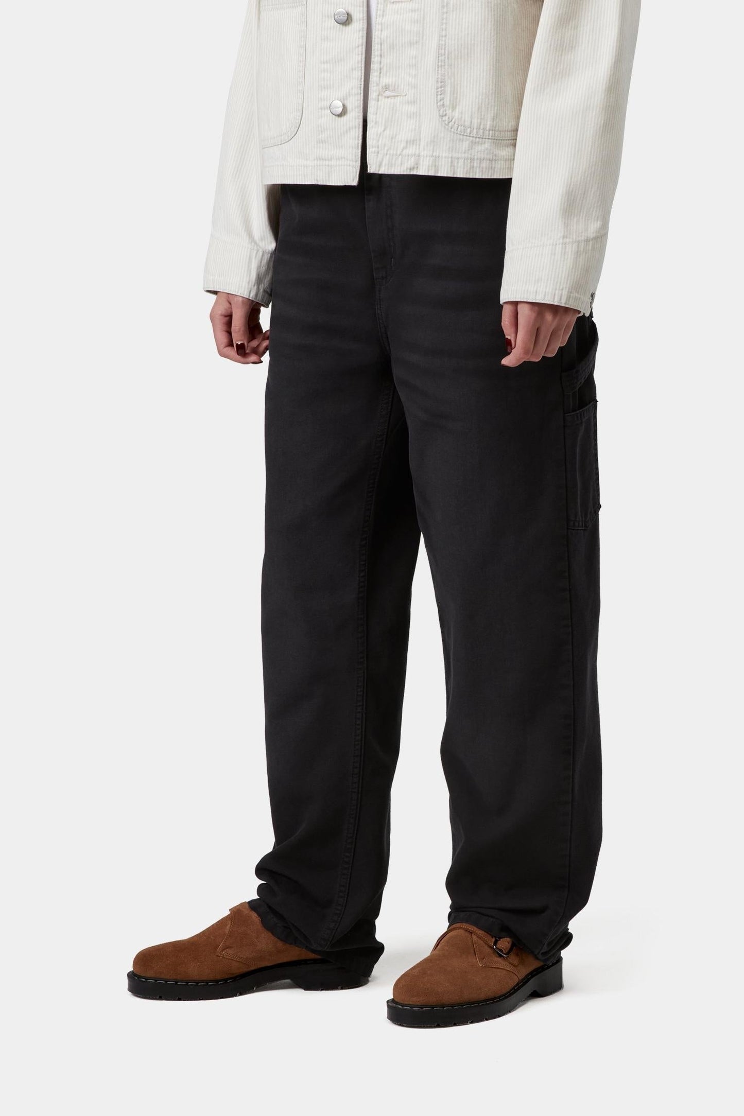 Pierce Pant Straight Black (Stone Canvas)