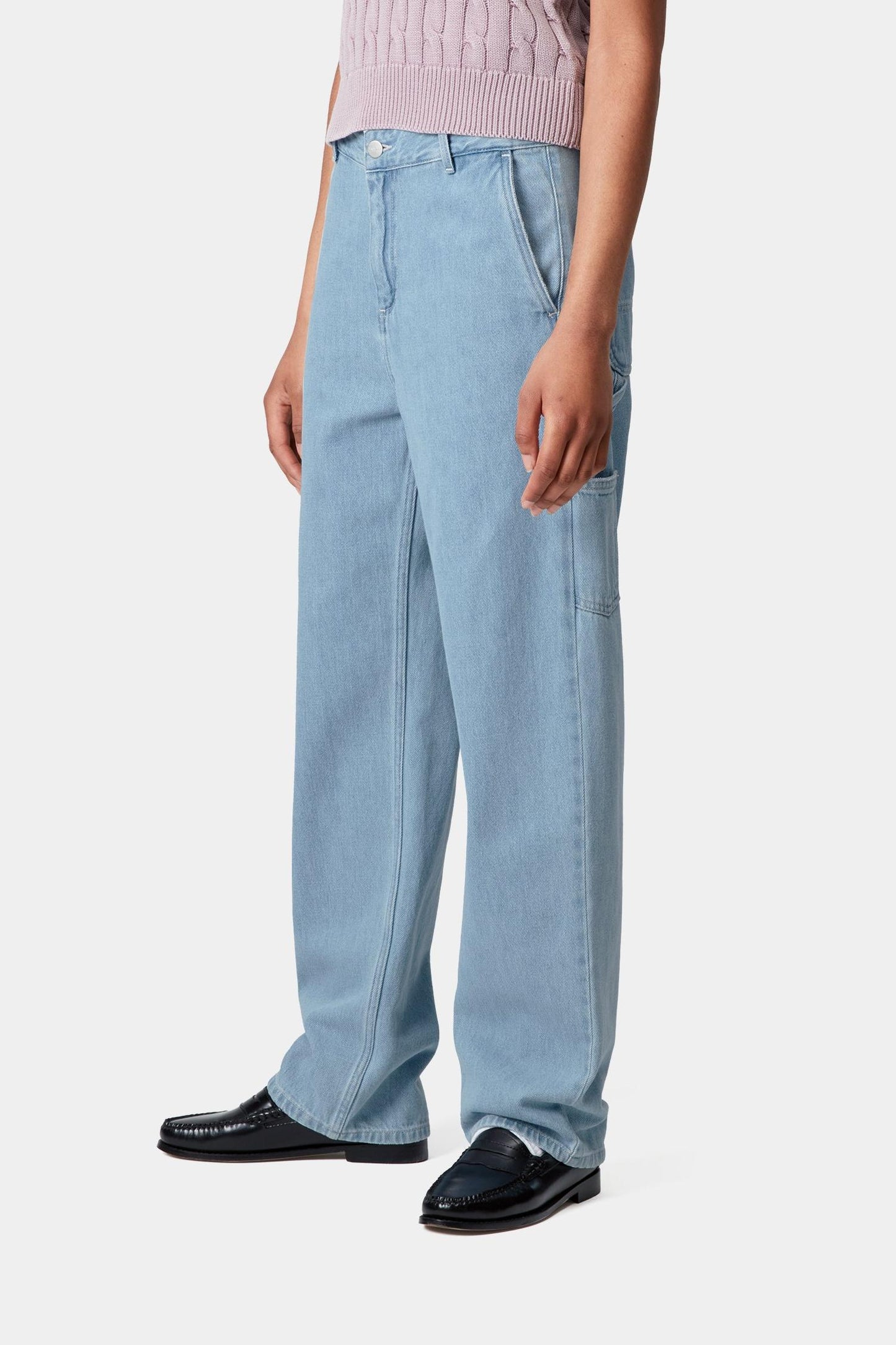 Pierce Pant Straight - Denim Blue (Stone Bleached)