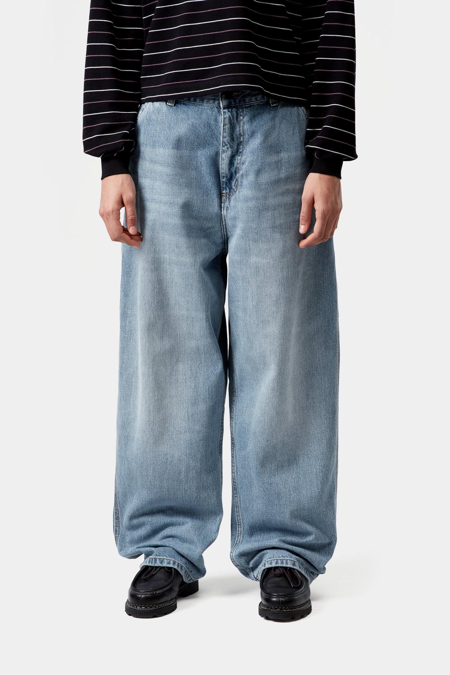 Brandon Single Knee Pant Blue (Burst Washed)
