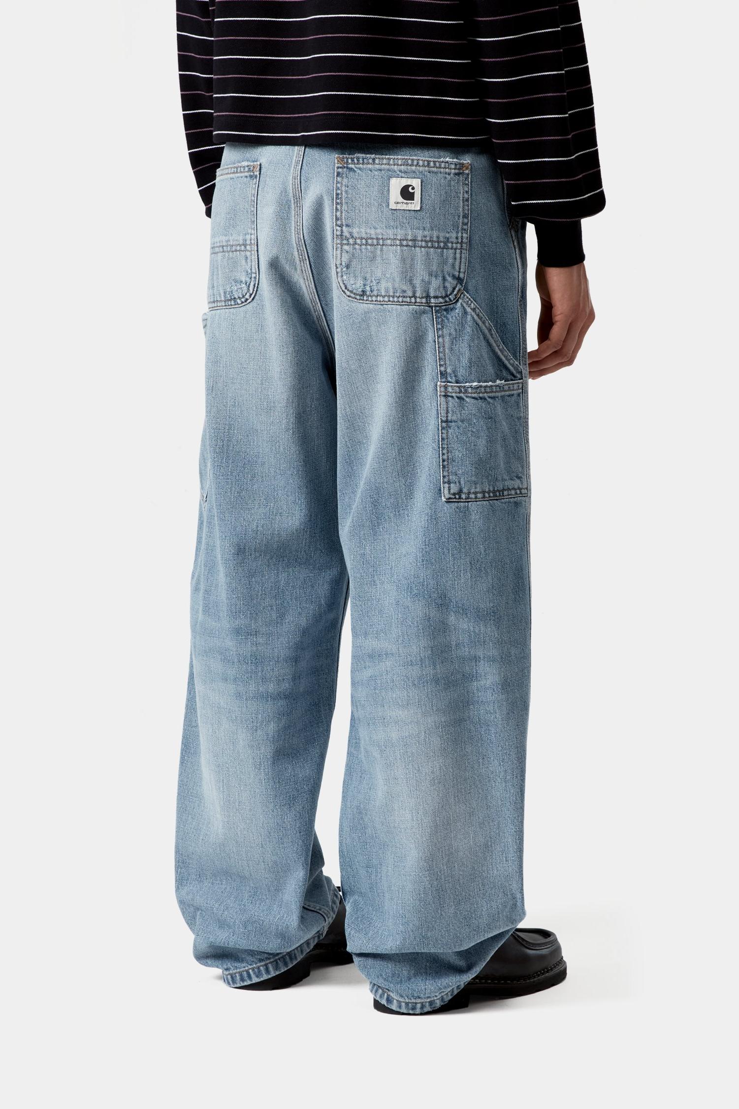 Brandon Single Knee Pant Blue (Burst Washed)