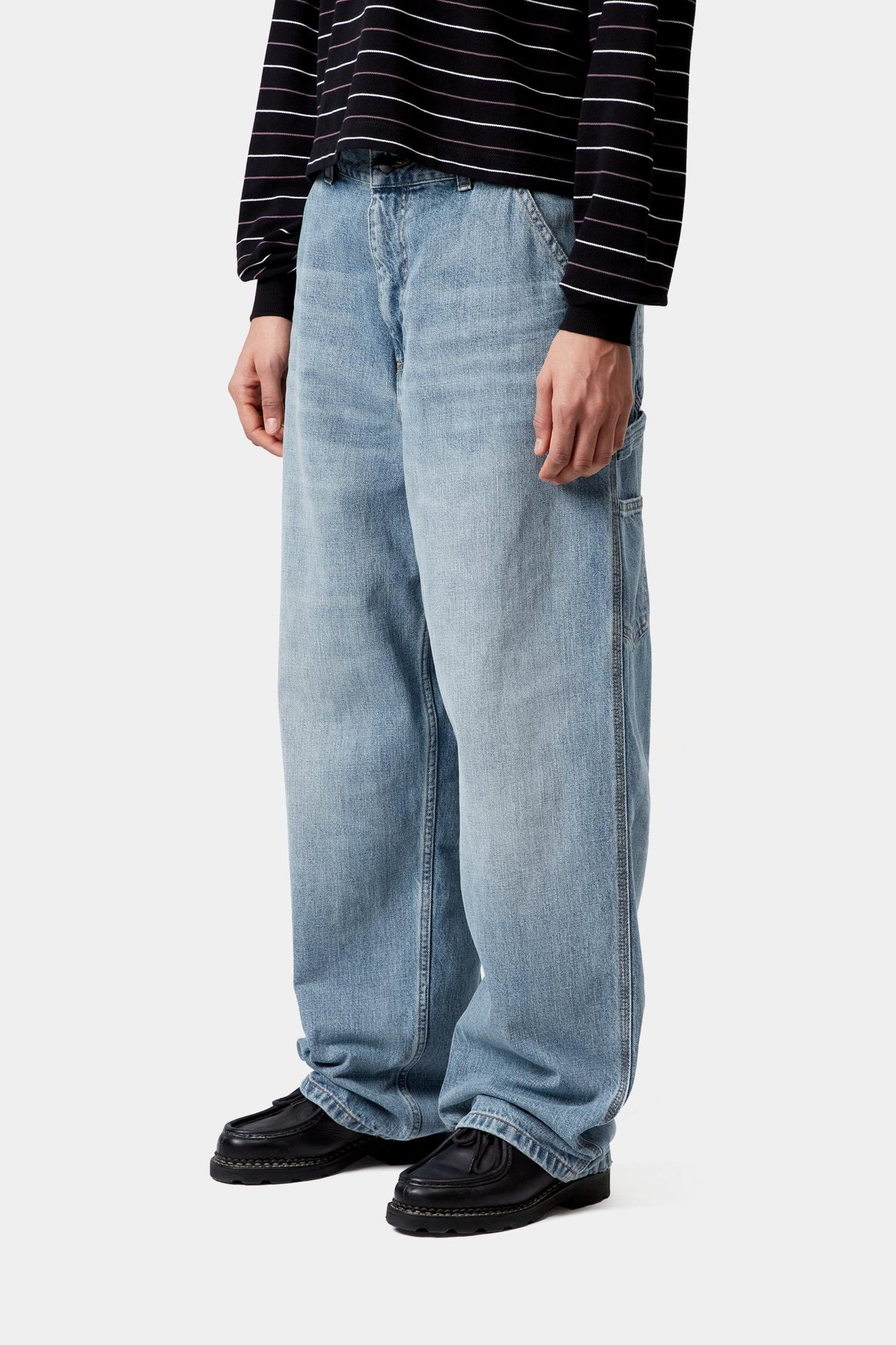Brandon Single Knee Pant Blue (Burst Washed)