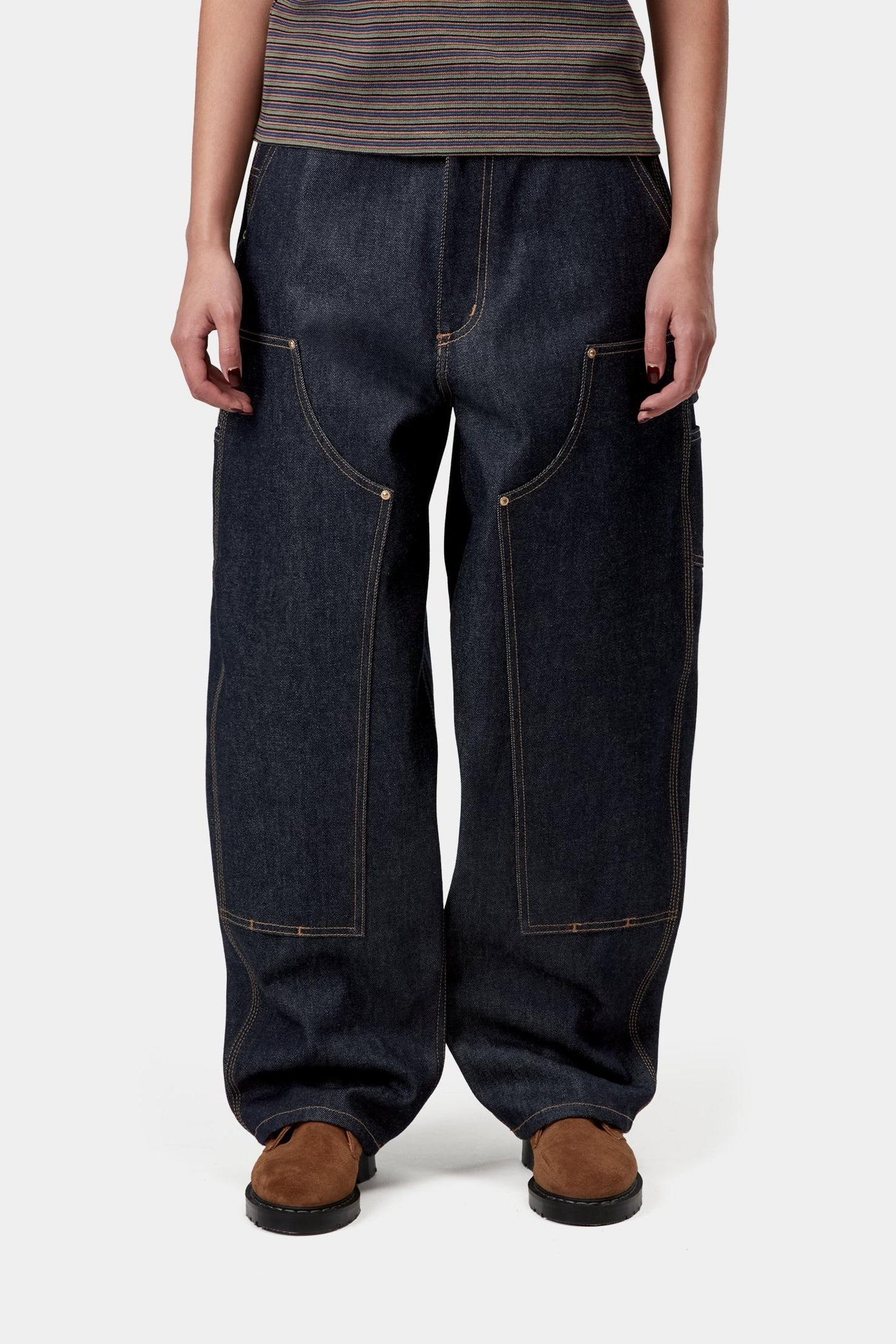 Brandon Double Knee Pant Blue (Rigid)
