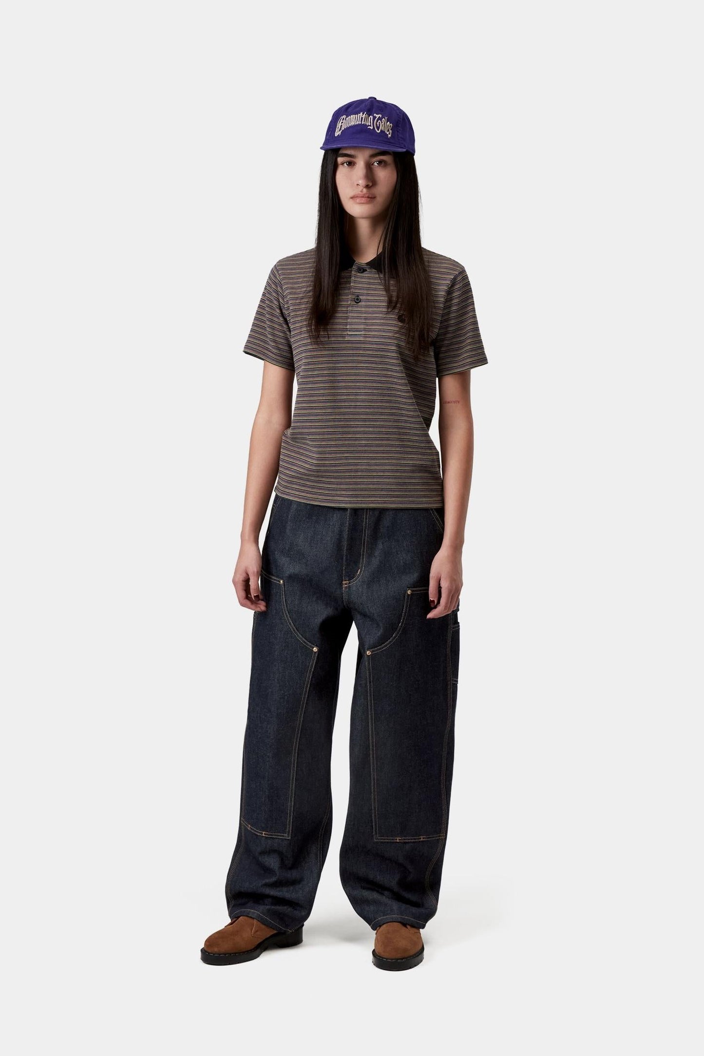Brandon Double Knee Pant Blue (Rigid)