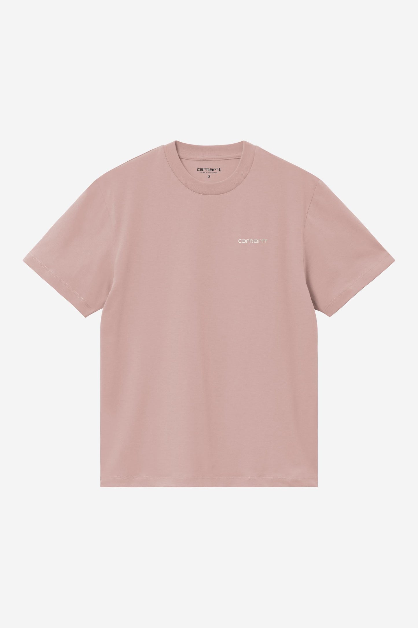 Script Embroidery T-Shirt Gentle Pink / Cinnerus