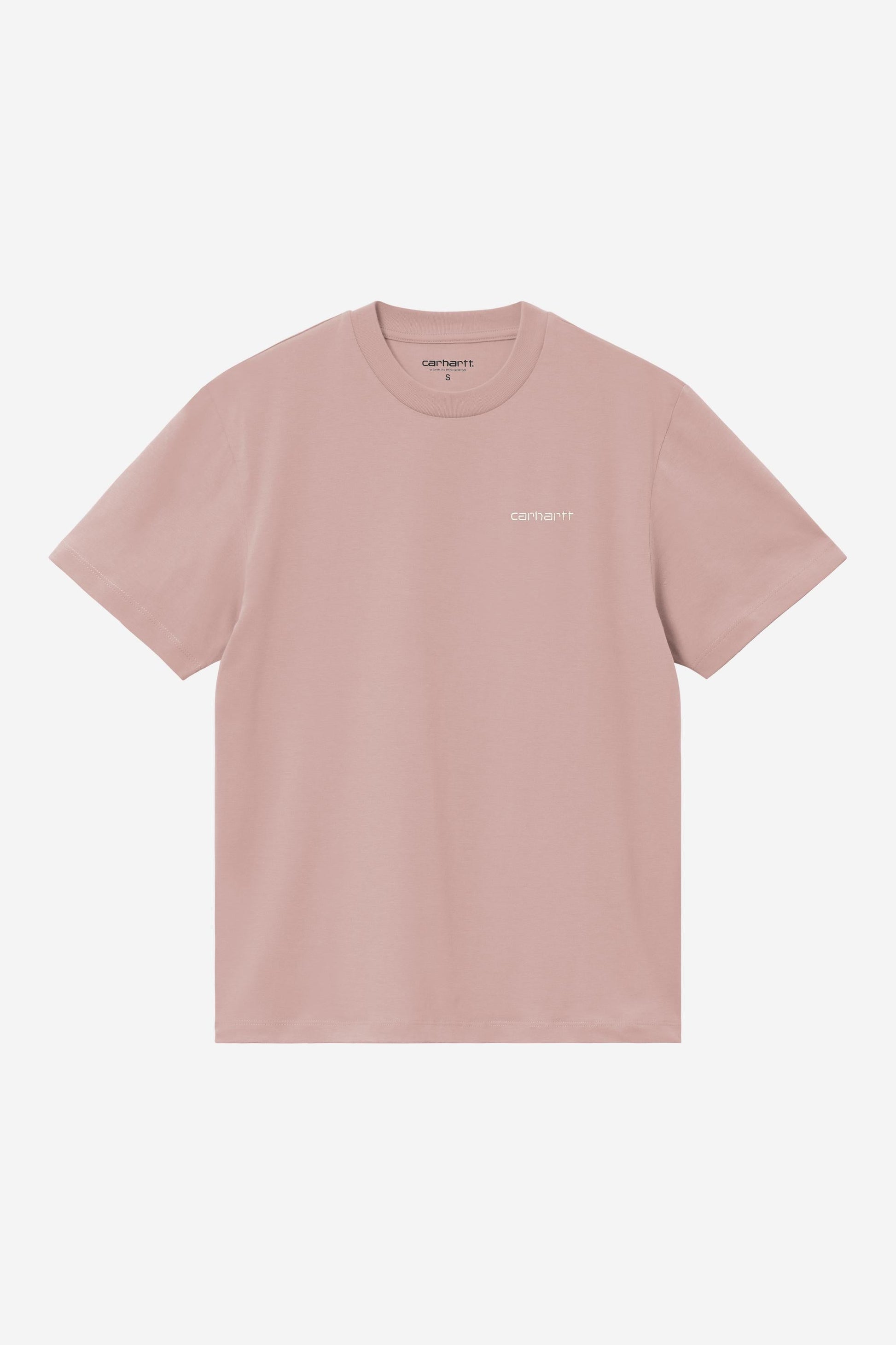 Script Embroidery T-Shirt Gentle Pink / Cinnerus