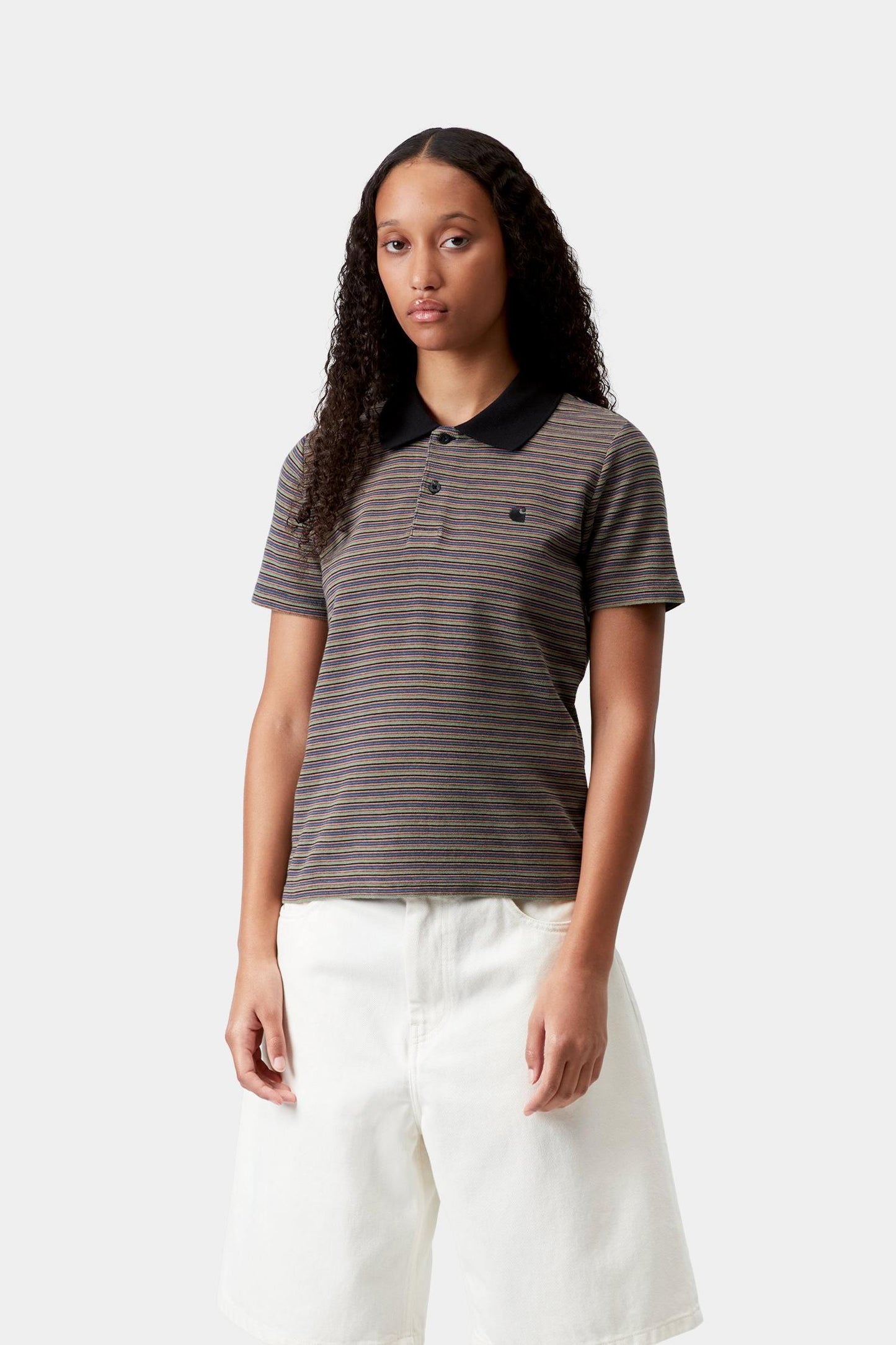 Short Sleeve Dion Stripe Polo Lily