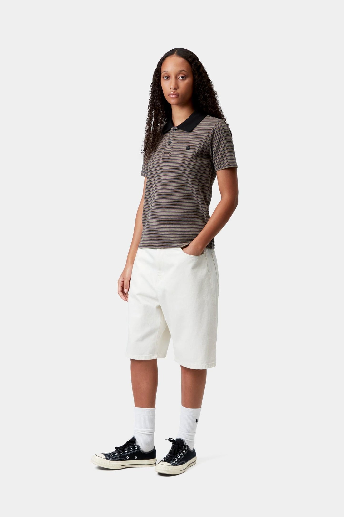 Short Sleeve Dion Stripe Polo Lily