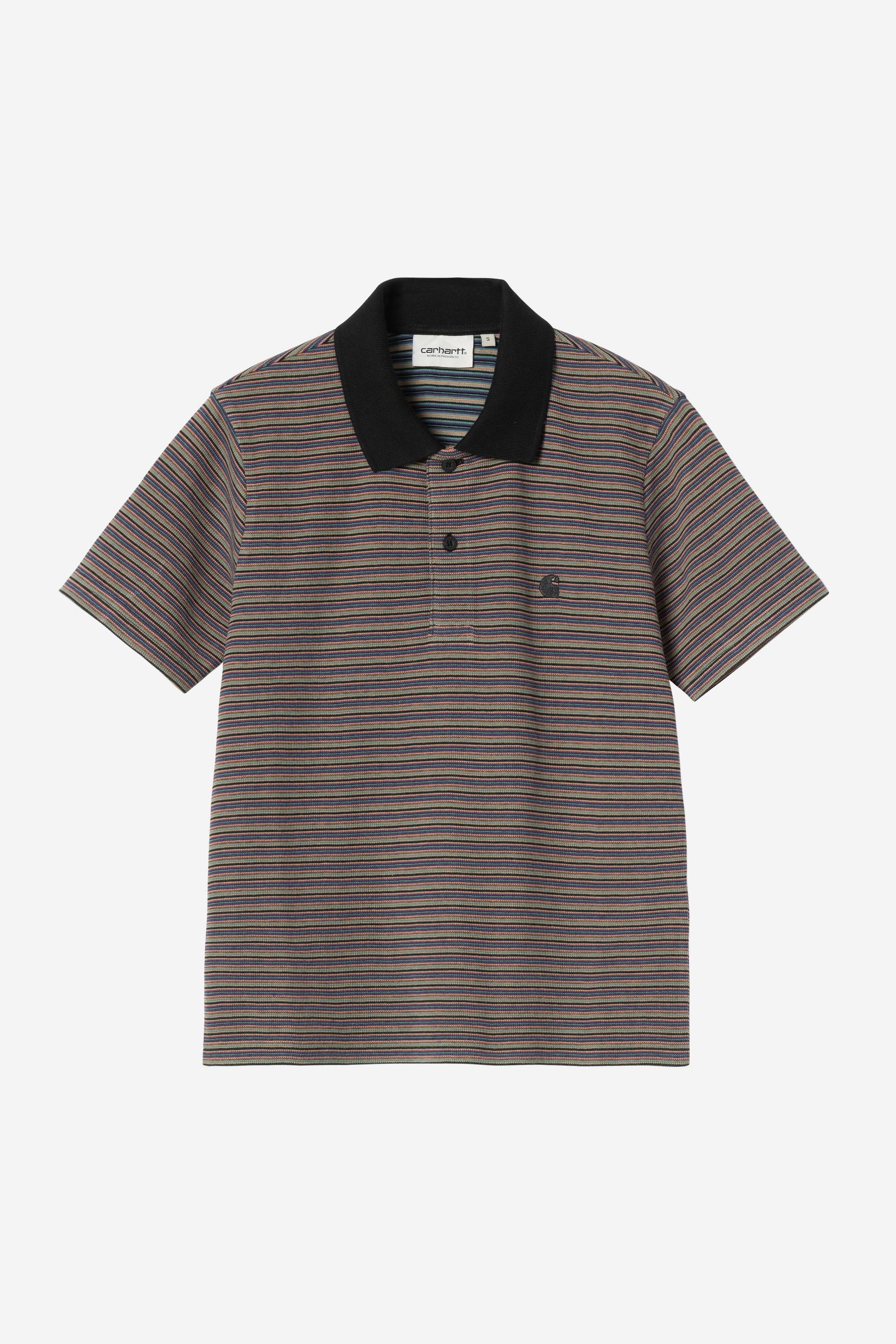Short Sleeve Dion Stripe Polo Lily