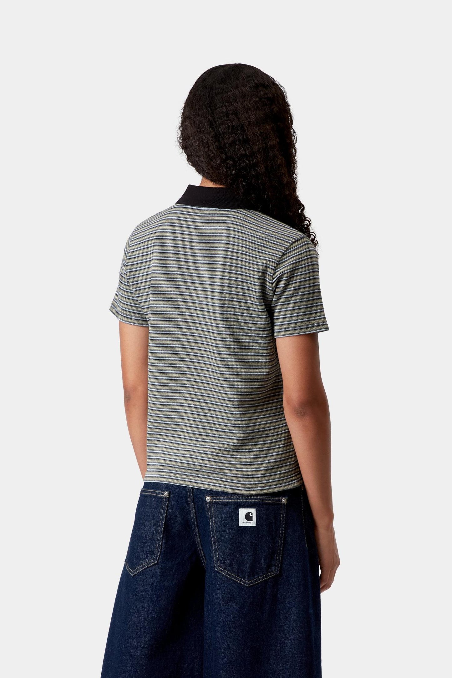 Short Sleeve Dion Stripe Polo Icaria