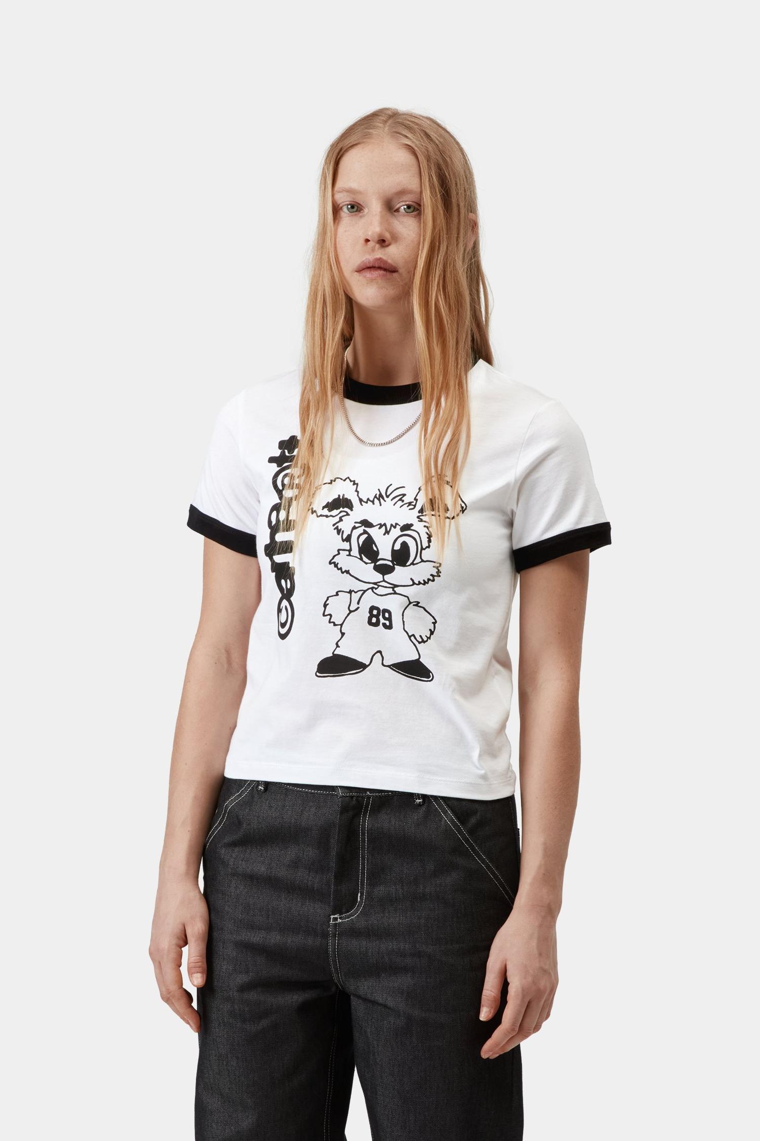 IP Ringer T-Shirt White / Black