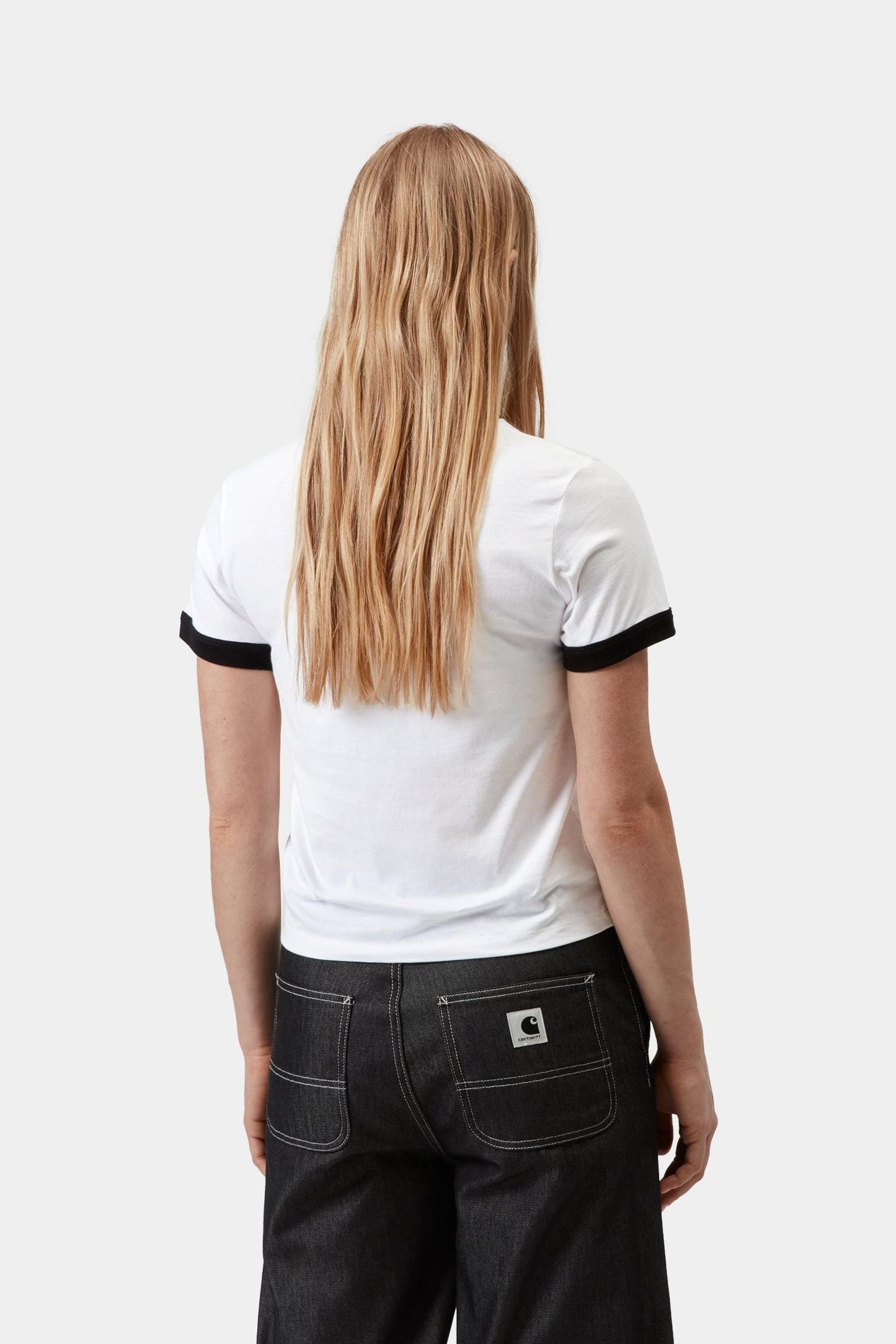 IP Ringer T-Shirt White / Black