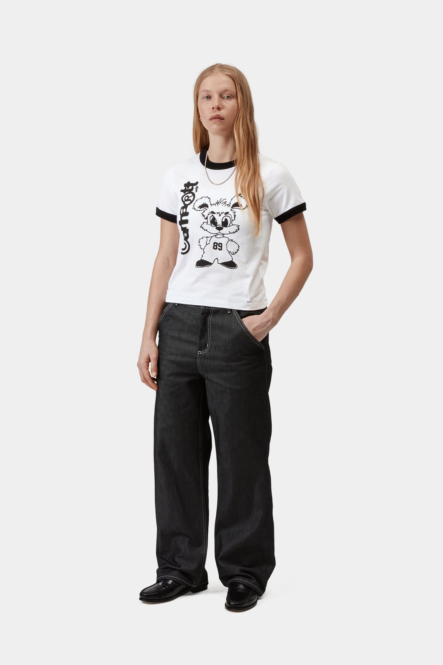 IP Ringer T-Shirt White / Black
